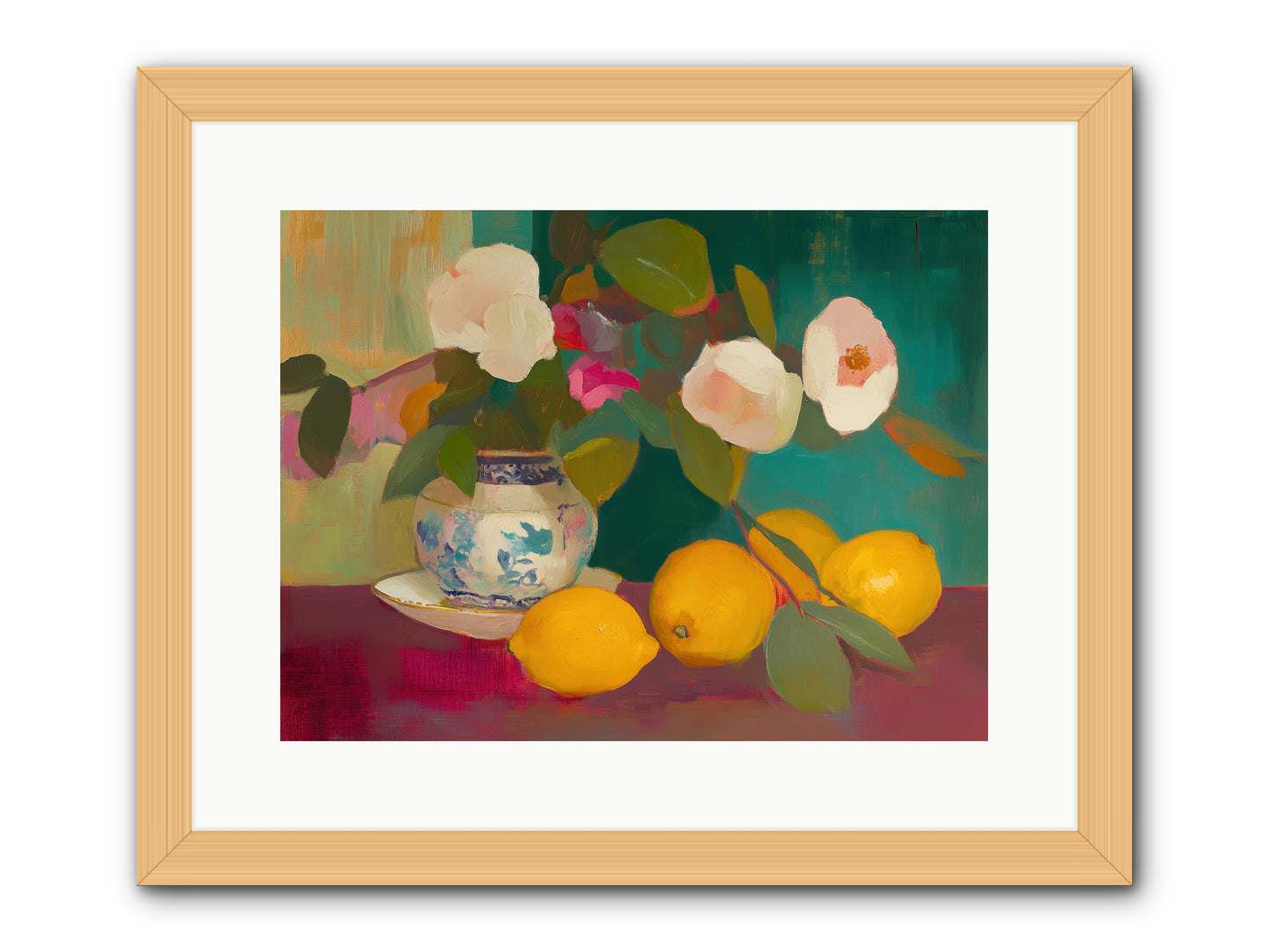 Citrine Treasures -- Framed Print - Natural 16x12