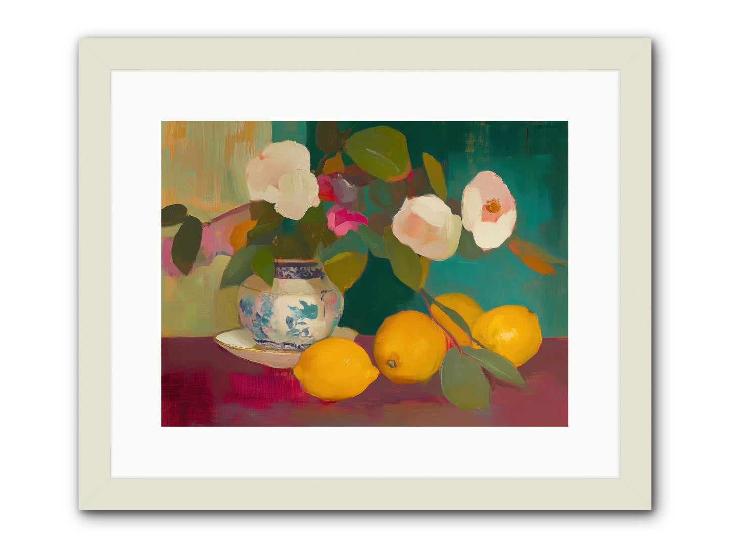 Citrine Treasures -- Framed Print - White 16x12