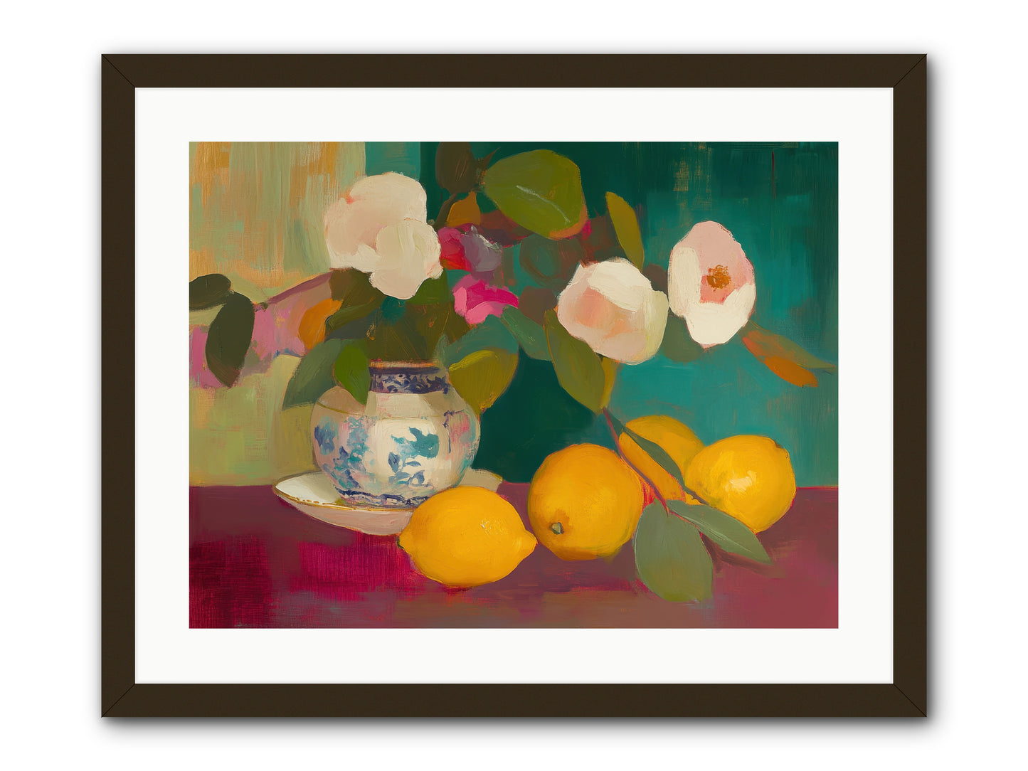 Citrine Treasures -- Framed Print - Black 24x18