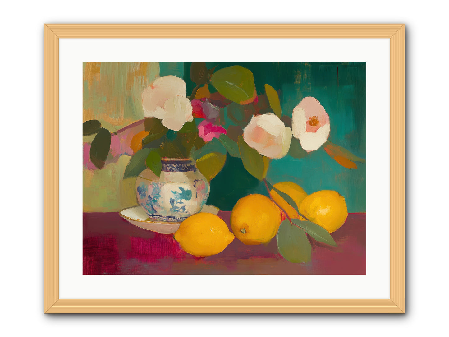 Citrine Treasures -- Framed Print - Natural 24x18