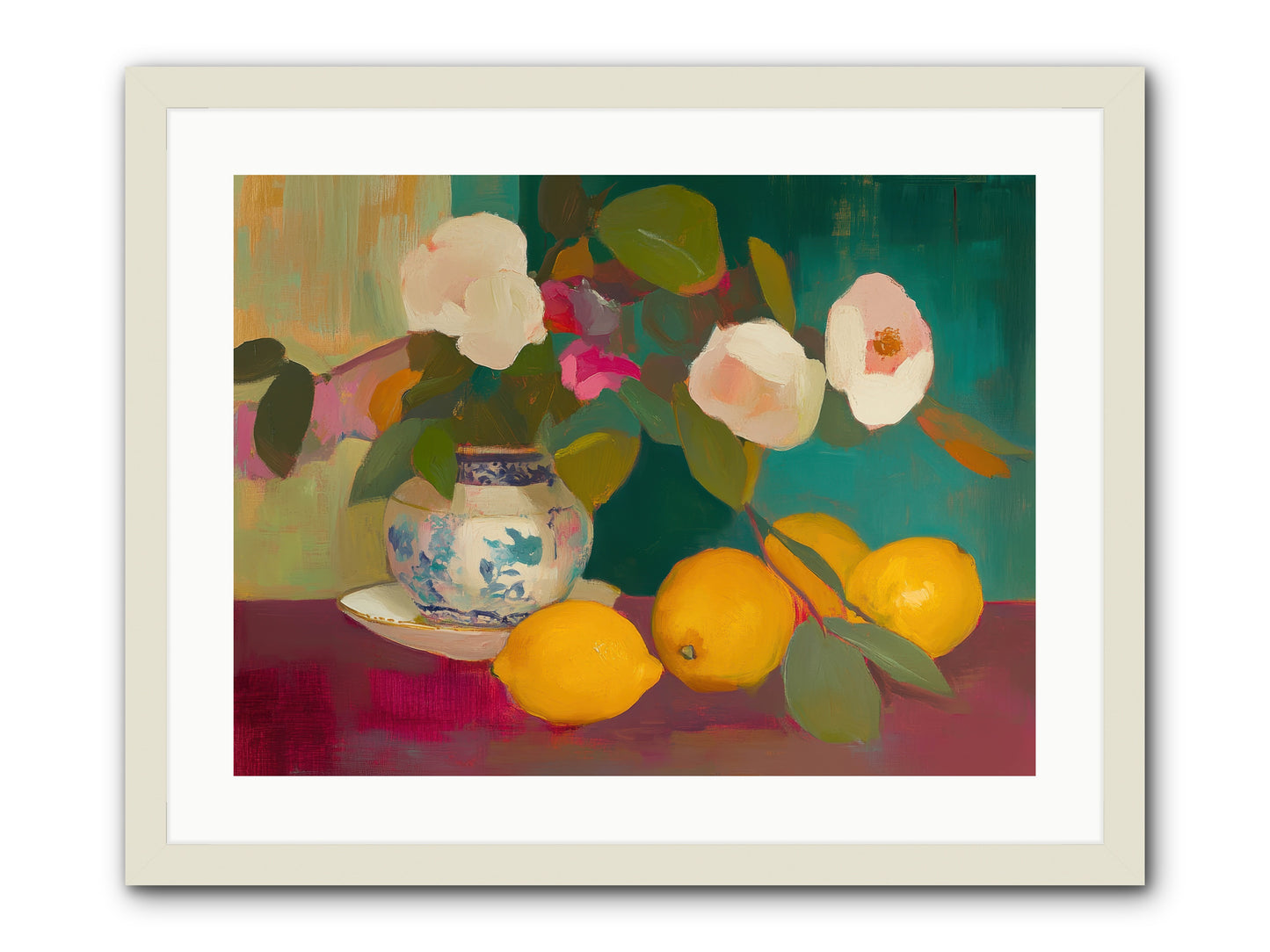 Citrine Treasures -- Framed Print - White 24x18