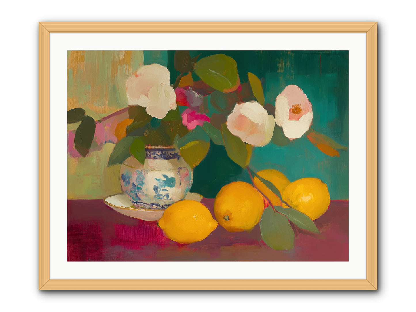 Citrine Treasures -- Framed Print - Natural 32x24