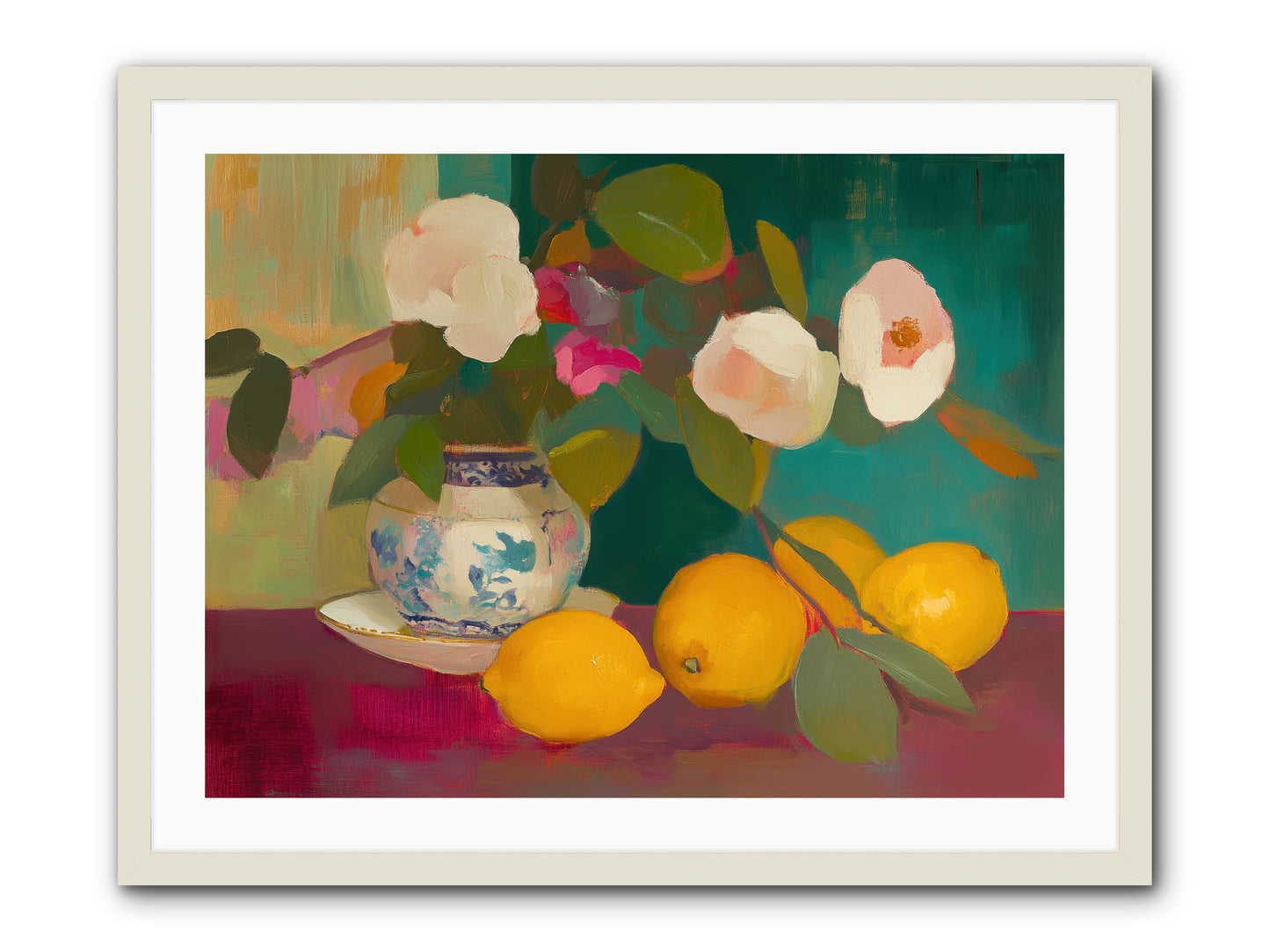 Citrine Treasures -- Framed Print - White 32x24