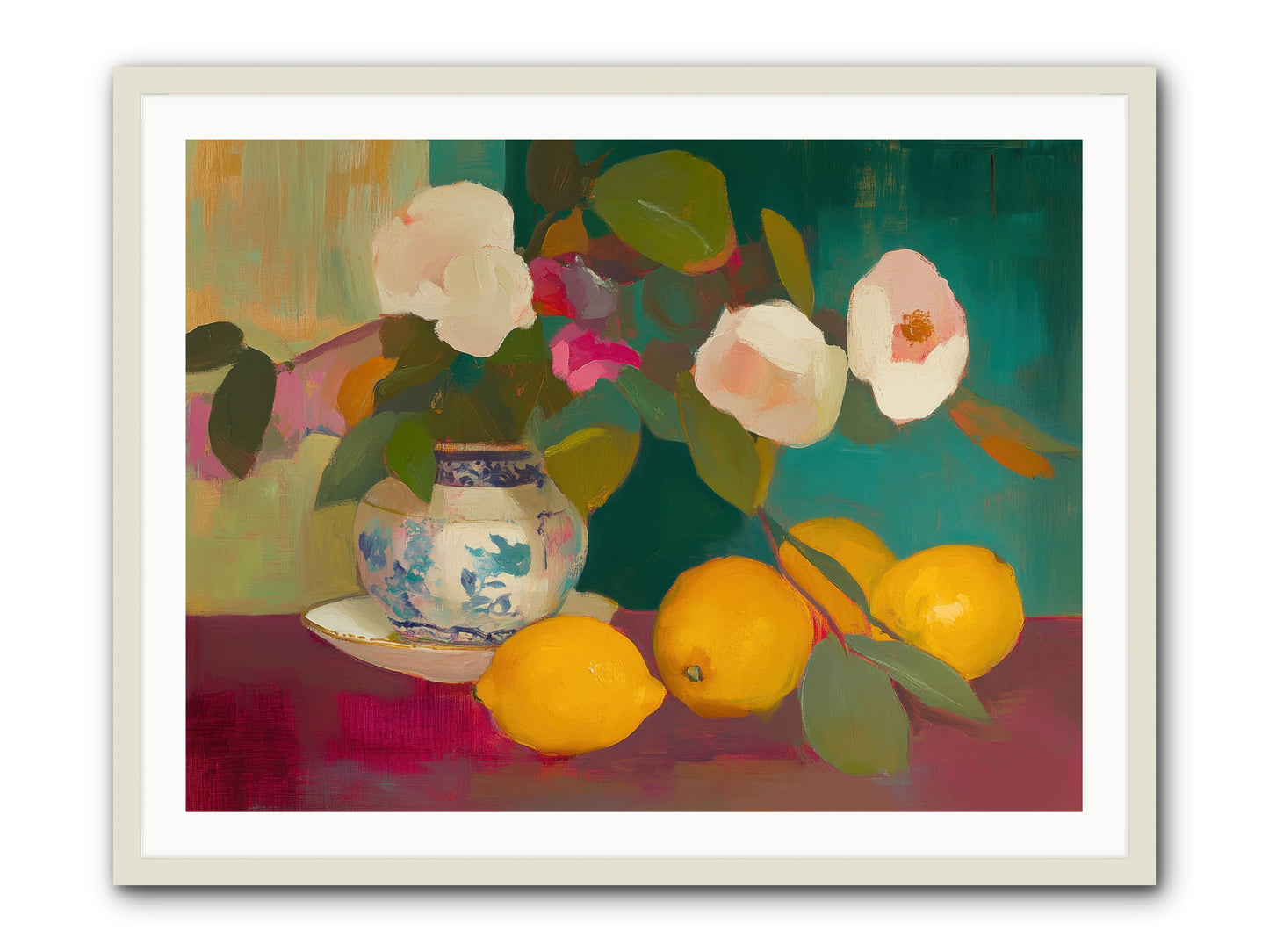 Citrine Treasures -- Framed Print - White 40x30