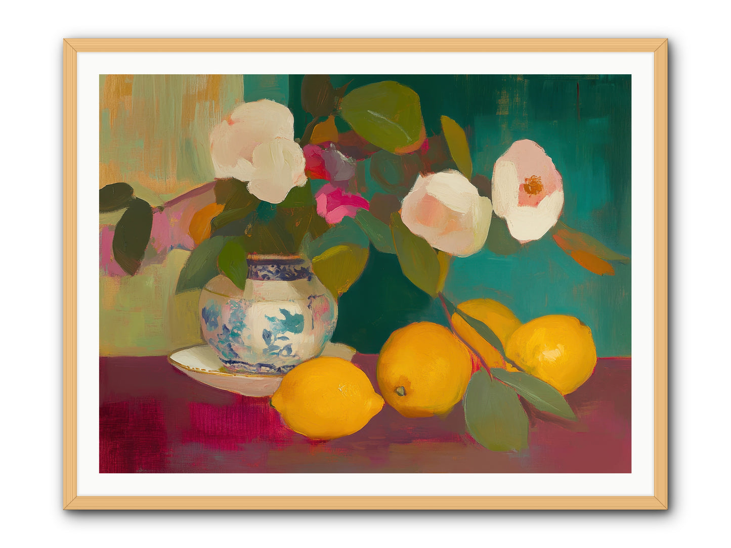 Citrine Treasures -- Framed Print - Natural 48x36