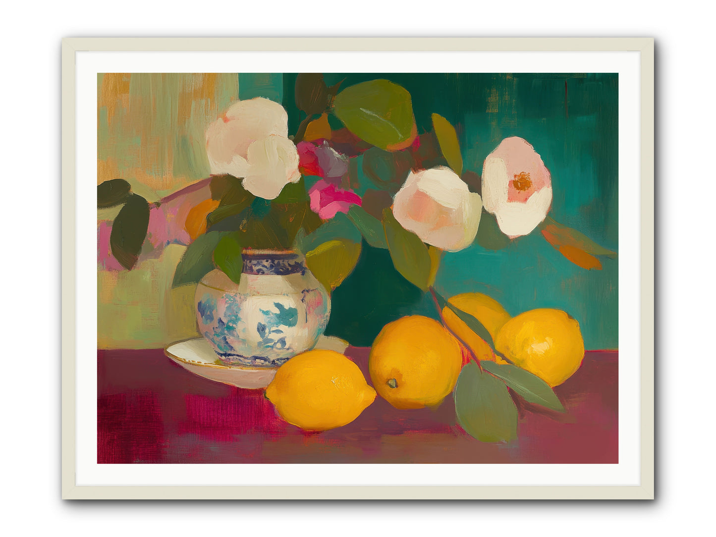 Citrine Treasures -- Framed Print - White 48x36