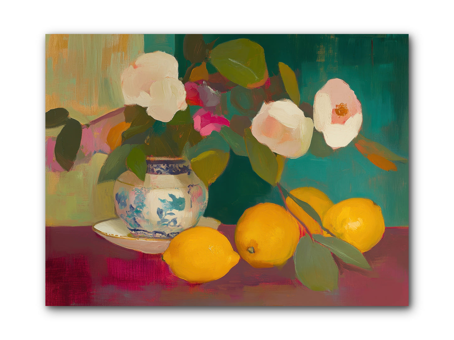 Citrine Treasures -- Wrapped Canvas 12x9