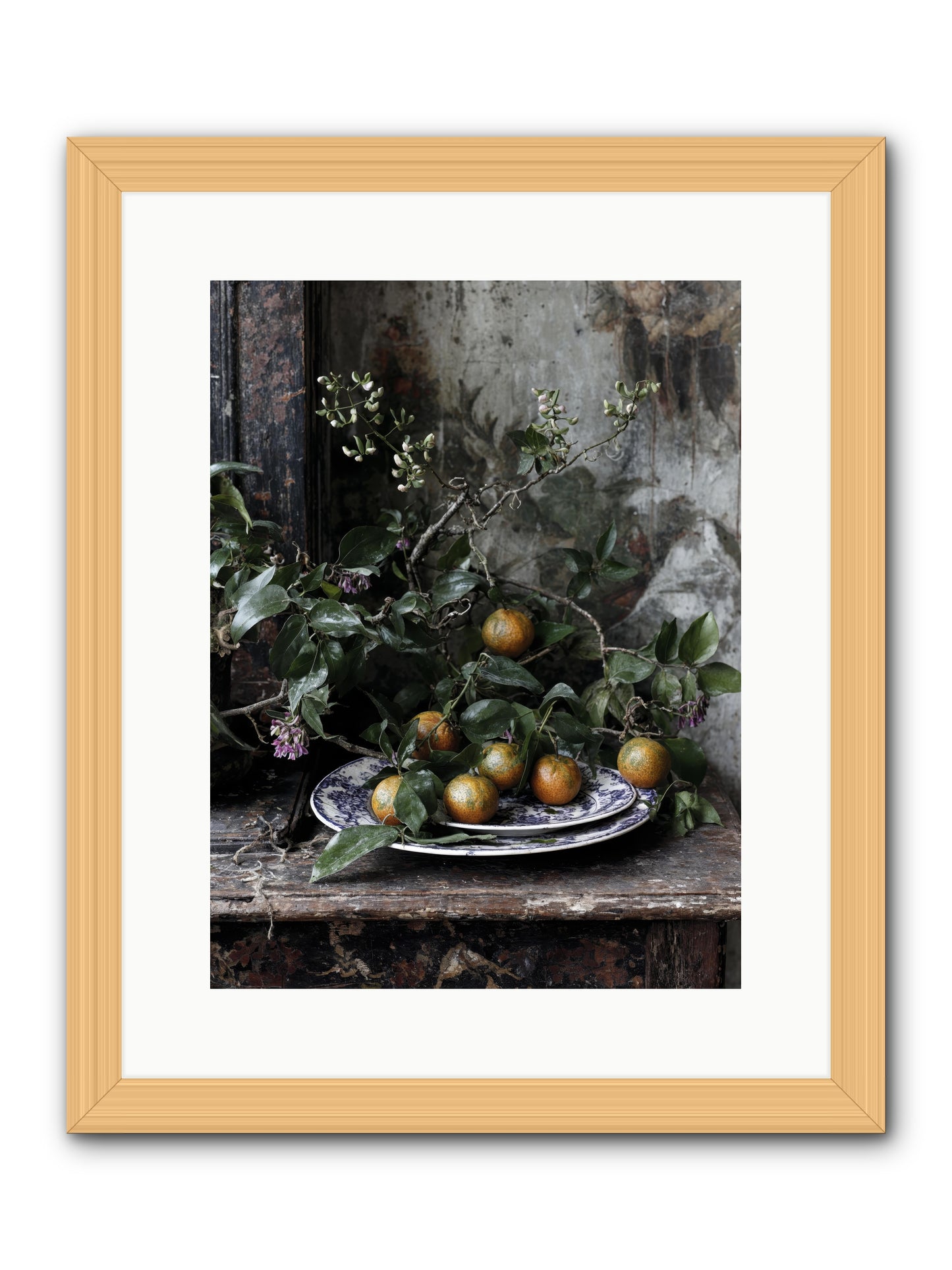 Claudette -- Framed Print - Natural 12x16