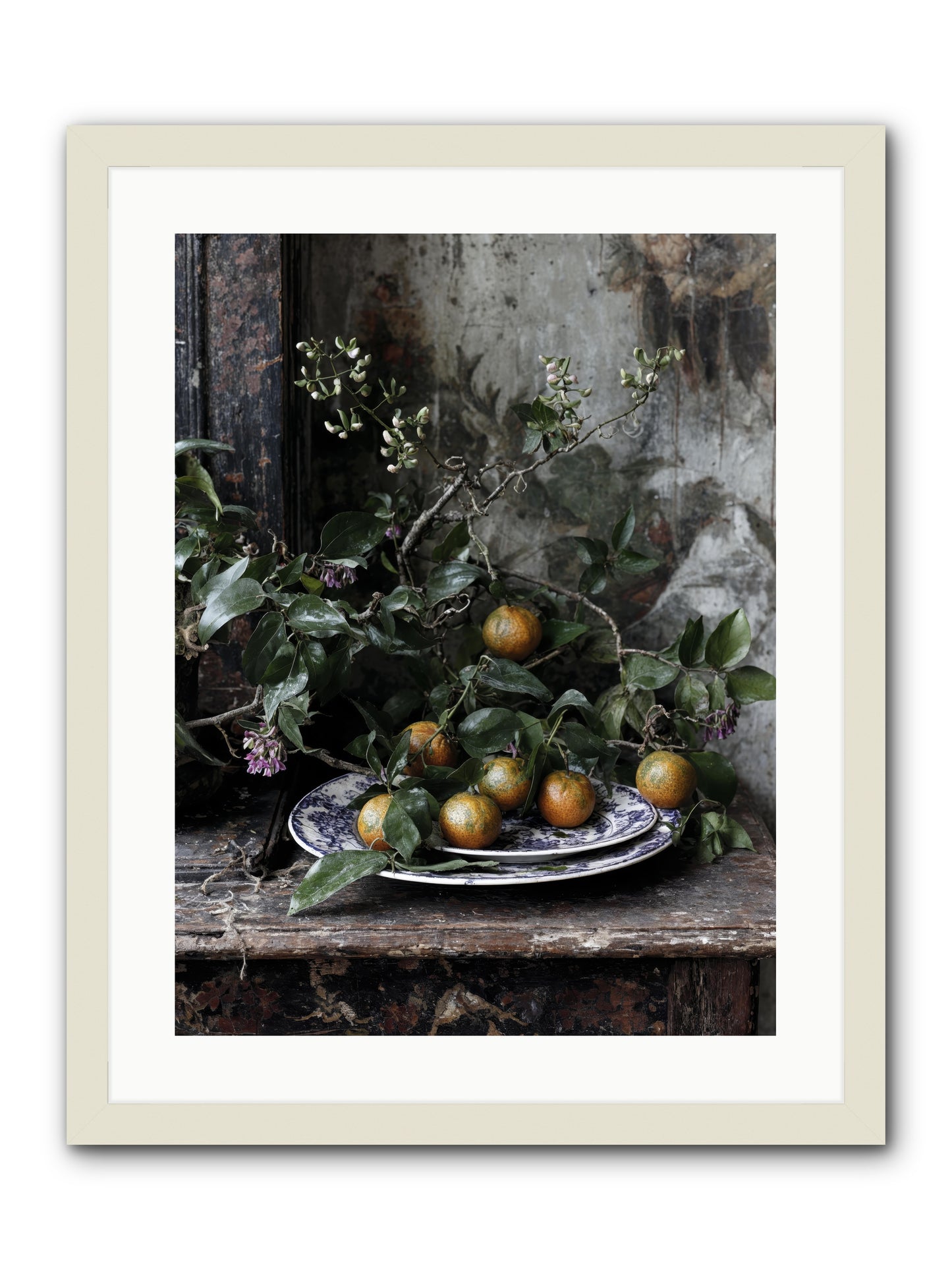 Claudette -- Framed Print - White 18x24