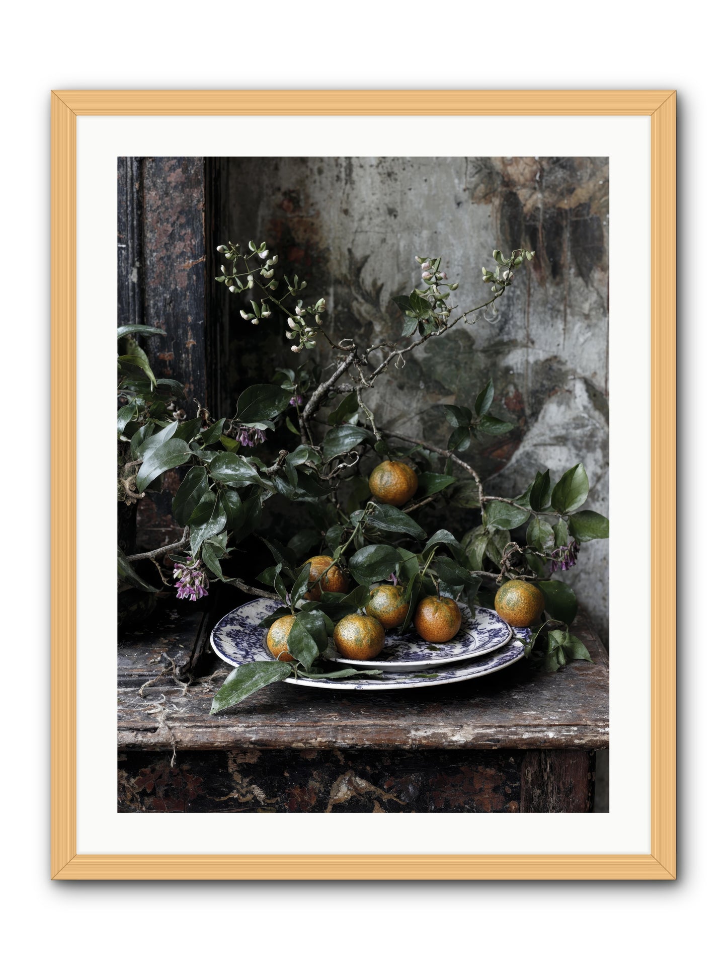 Claudette -- Framed Print - Natural 24x32