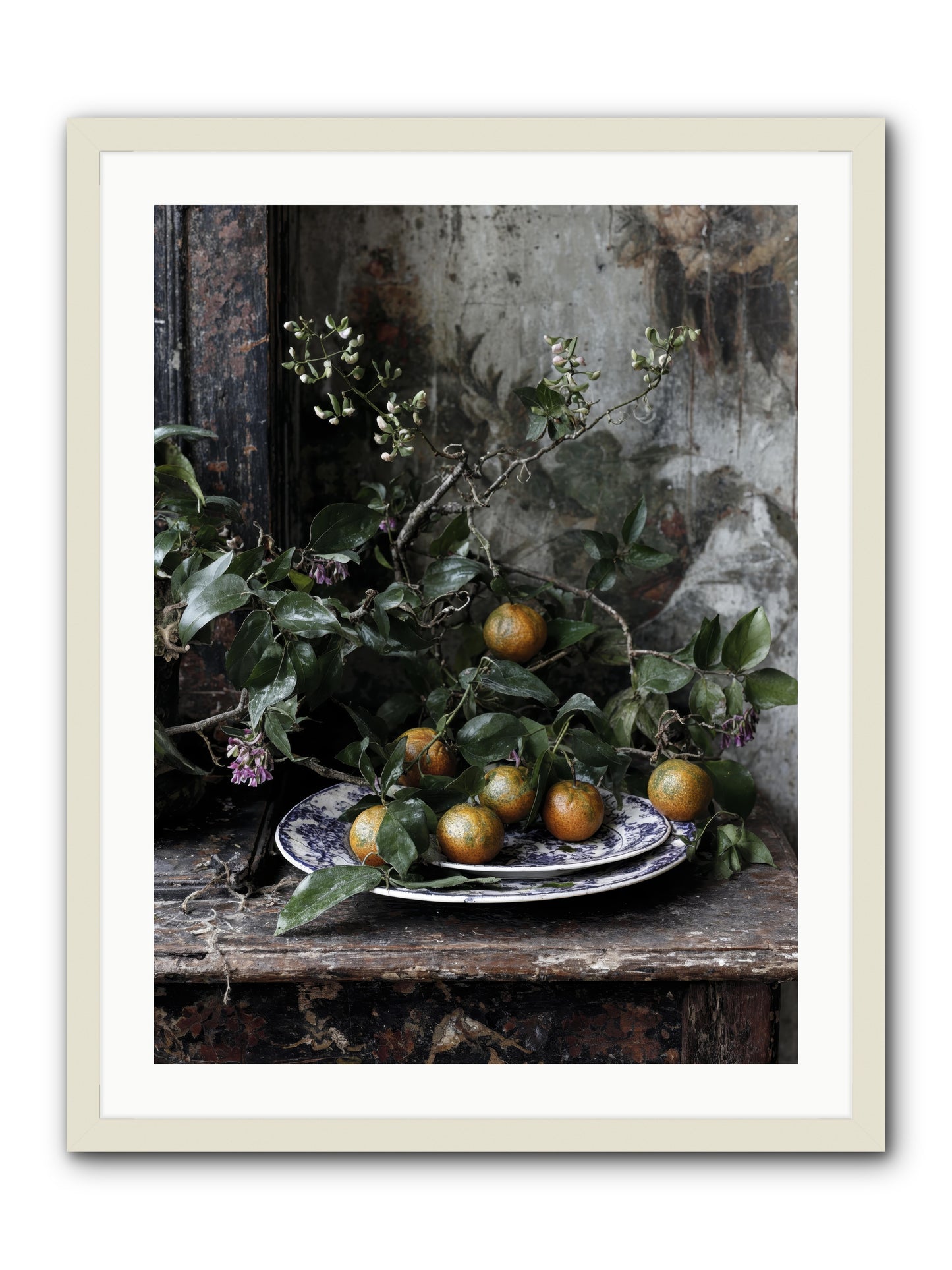 Claudette -- Framed Print - White 24x32