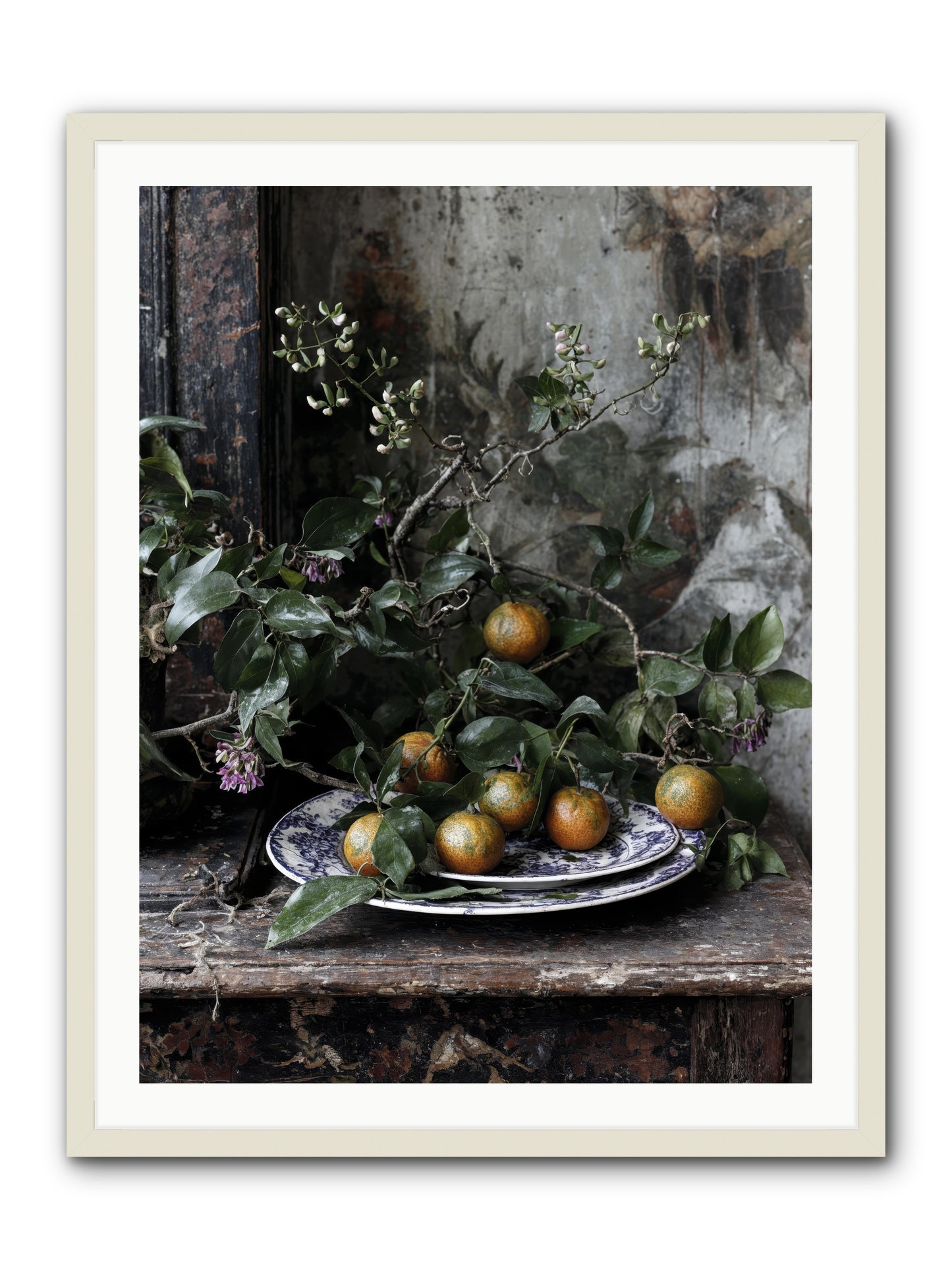 Claudette -- Framed Print - White 30x40