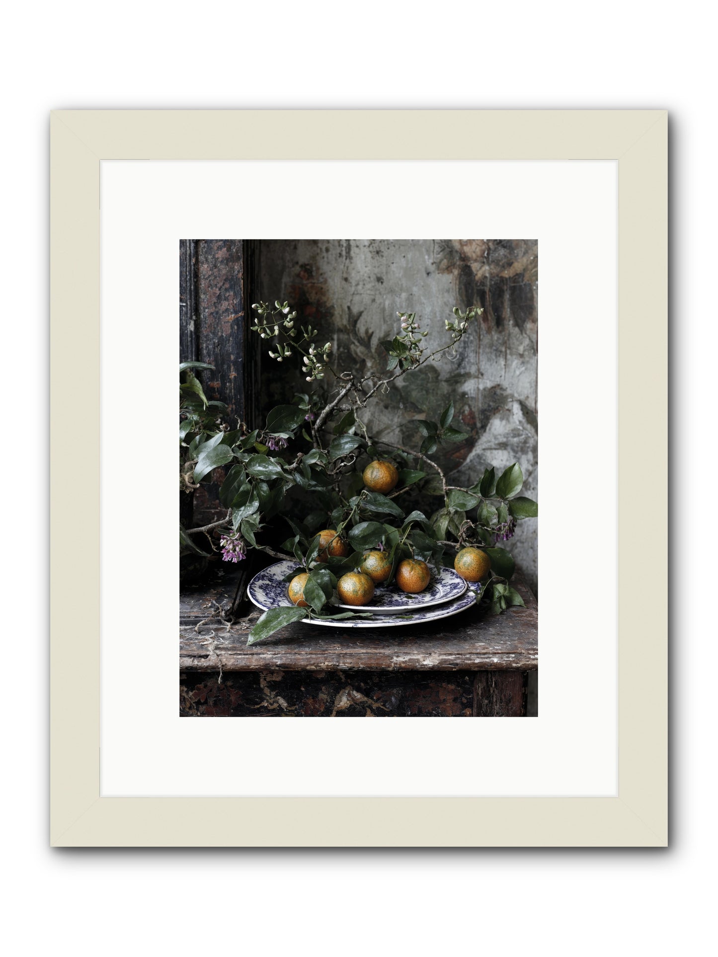 Claudette -- Framed Print - White 9x12