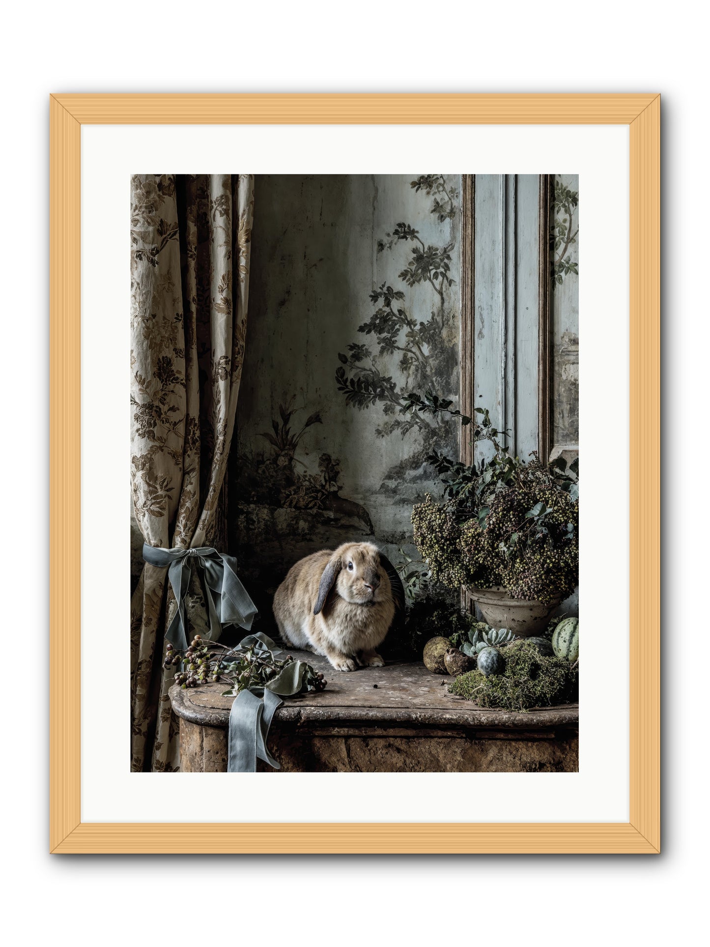 Clementine -- Framed Print - Natural 18x24