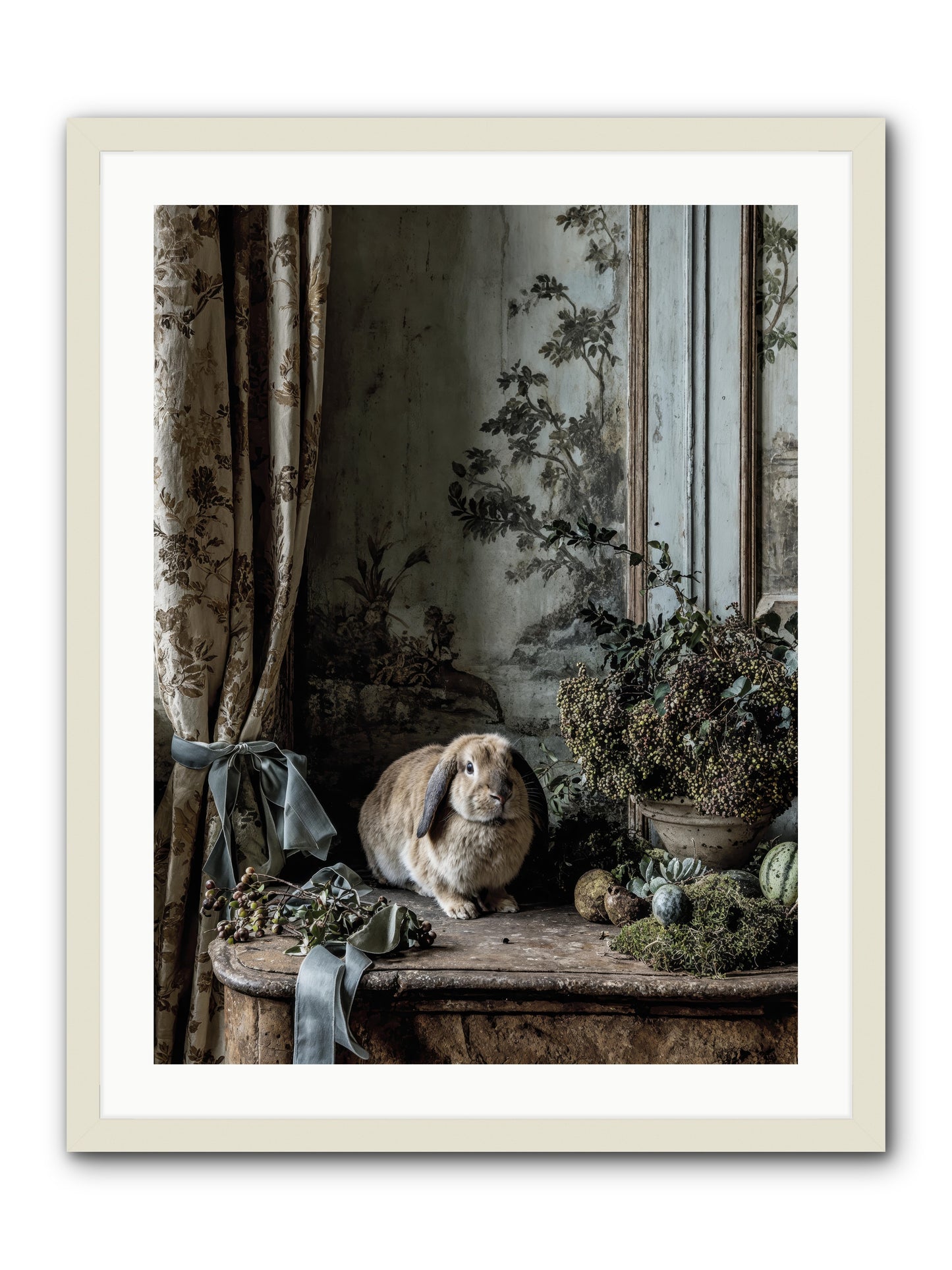 Clementine -- Framed Print - White 24x32