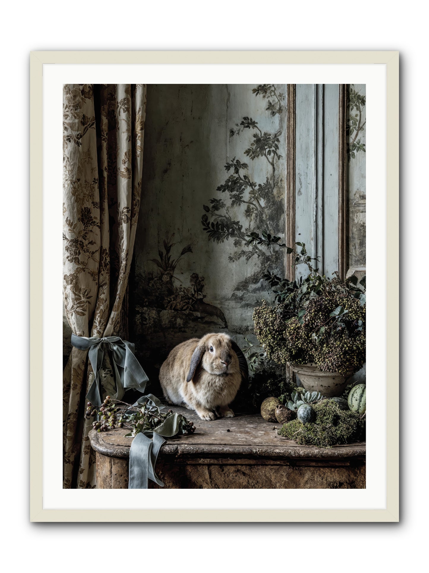Clementine -- Framed Print - White 30x40