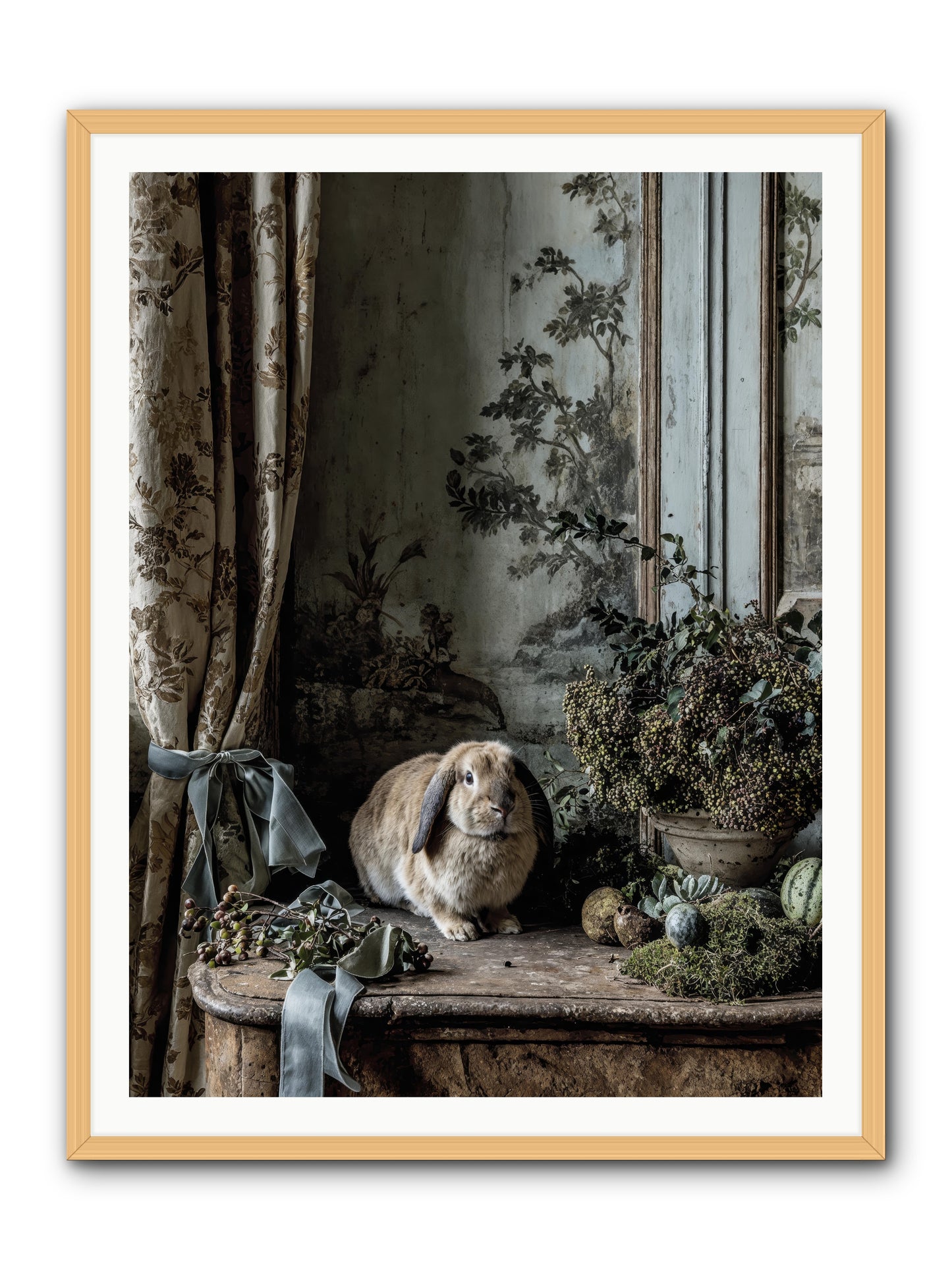 Clementine -- Framed Print - Natural 36x48