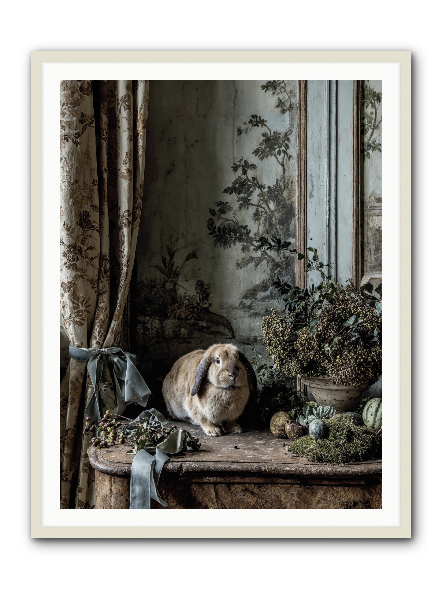 Clementine -- Framed Print - White 36x48