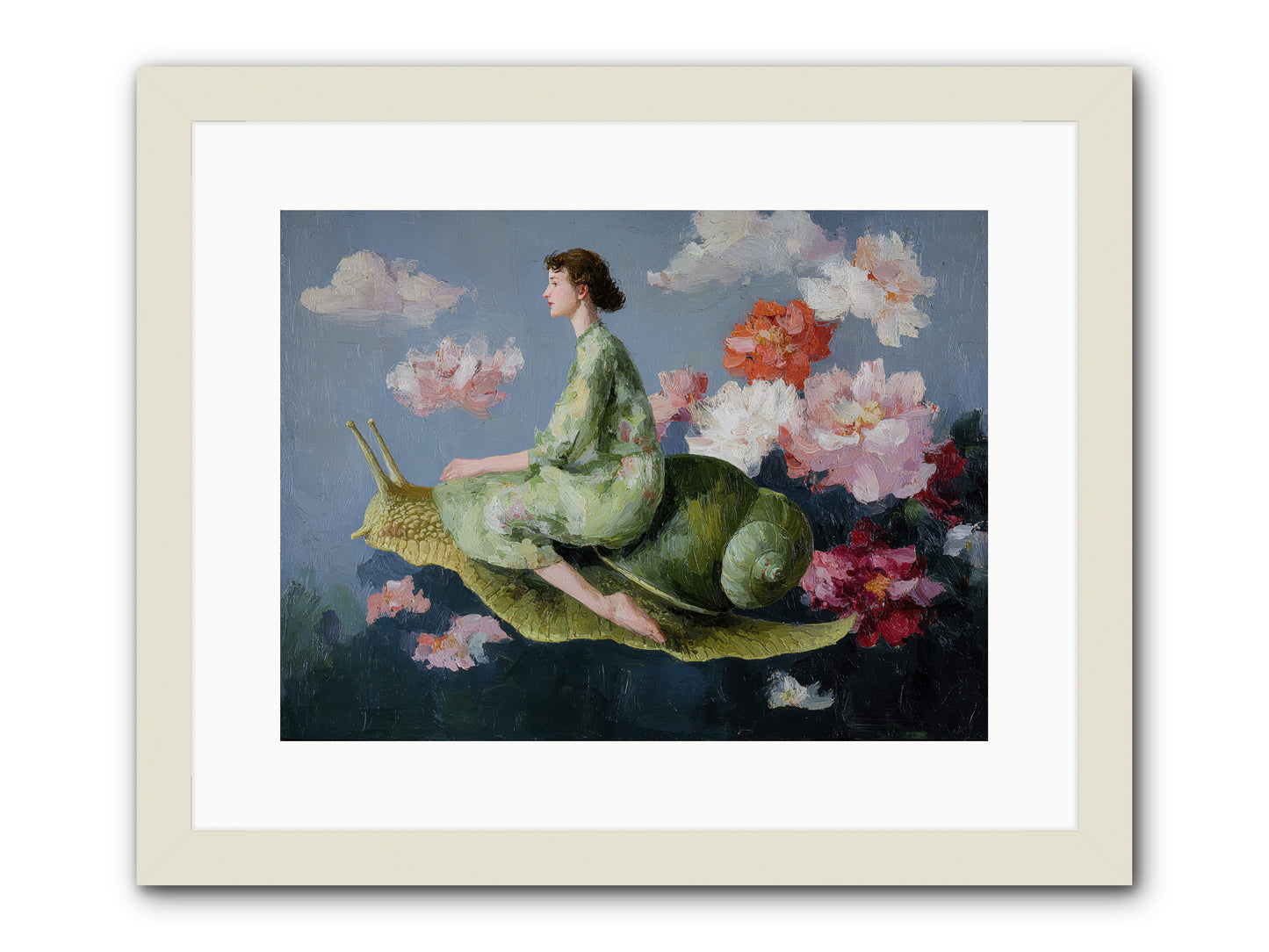 Clementine’s Call-REZ -- Framed Print - White 16x12
