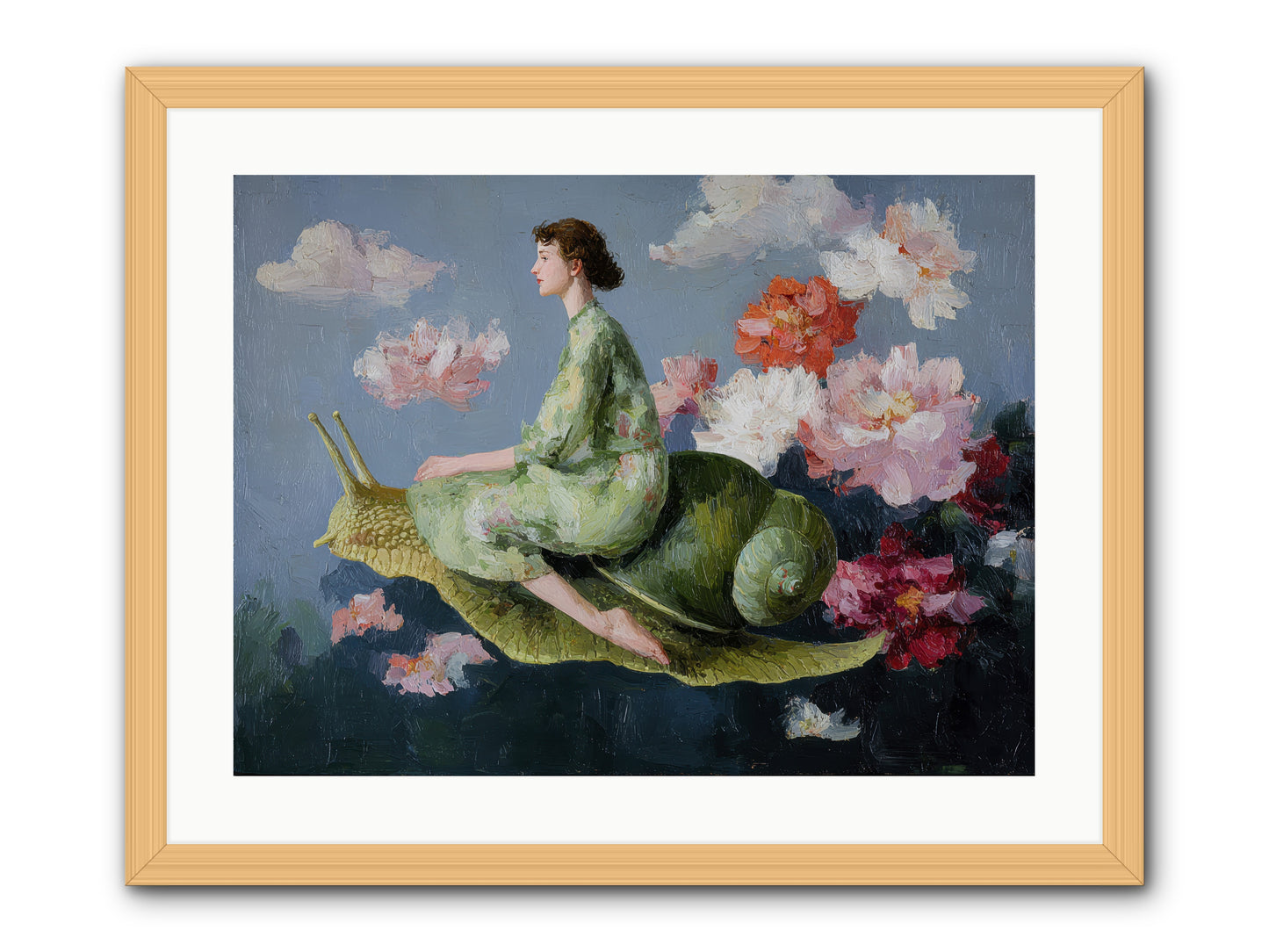 Clementine’s Call-REZ -- Framed Print - Natural 24x18