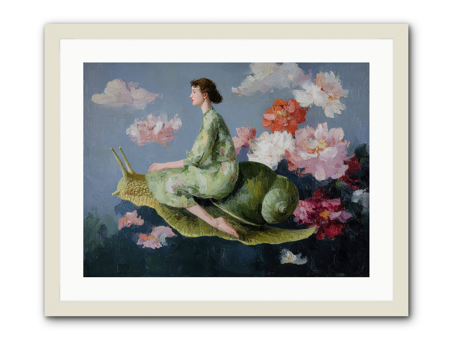 Clementine’s Call-REZ -- Framed Print - White 24x18