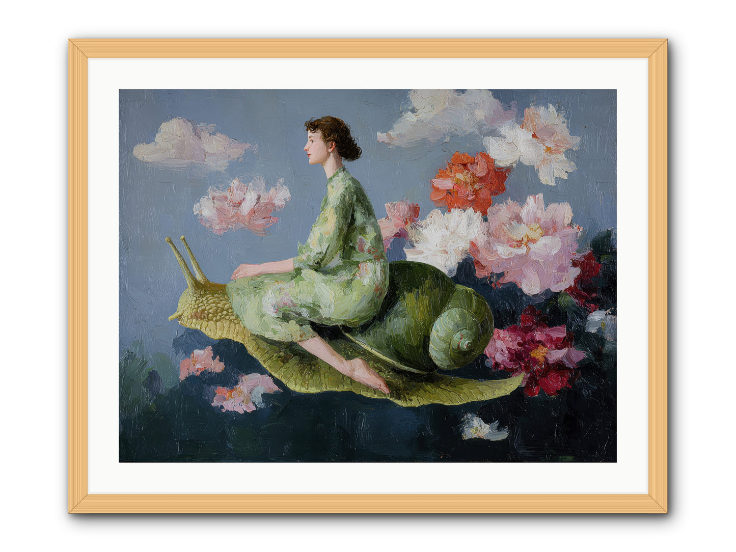 Clementine’s Call-REZ -- Framed Print - Natural 32x24