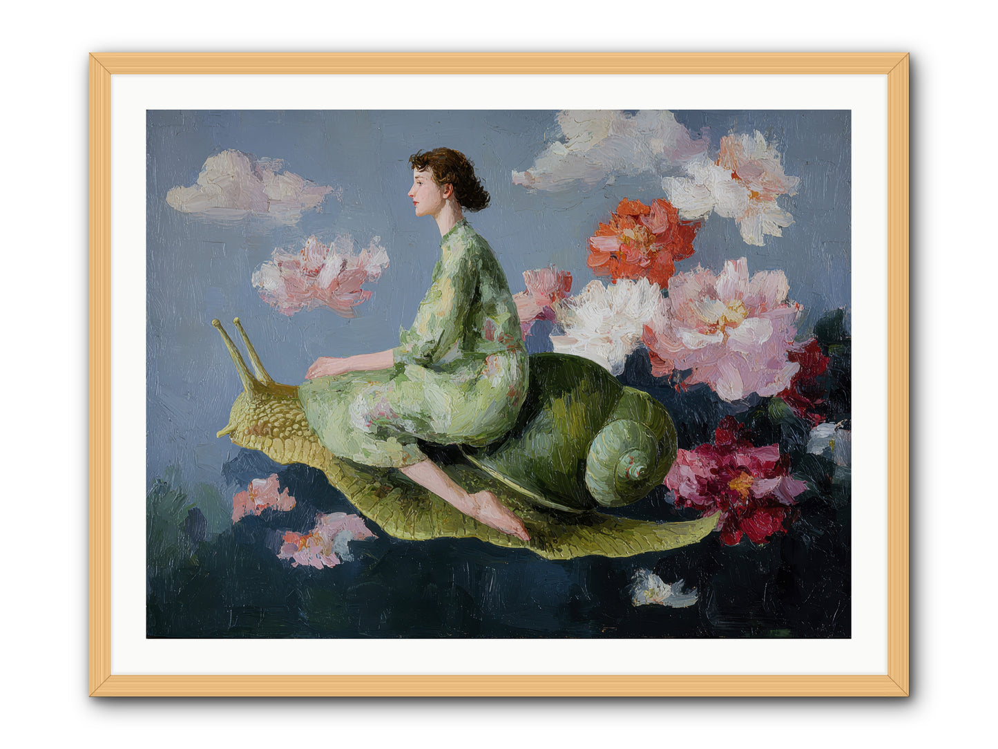 Clementine’s Call-REZ -- Framed Print - Natural 40x30