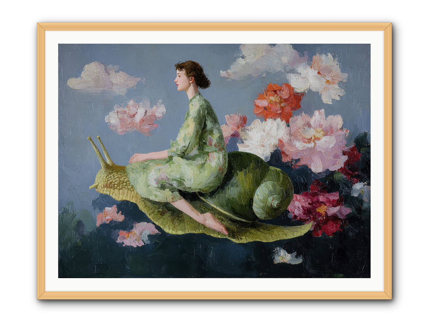 Clementine’s Call-REZ -- Framed Print - Natural 48x36