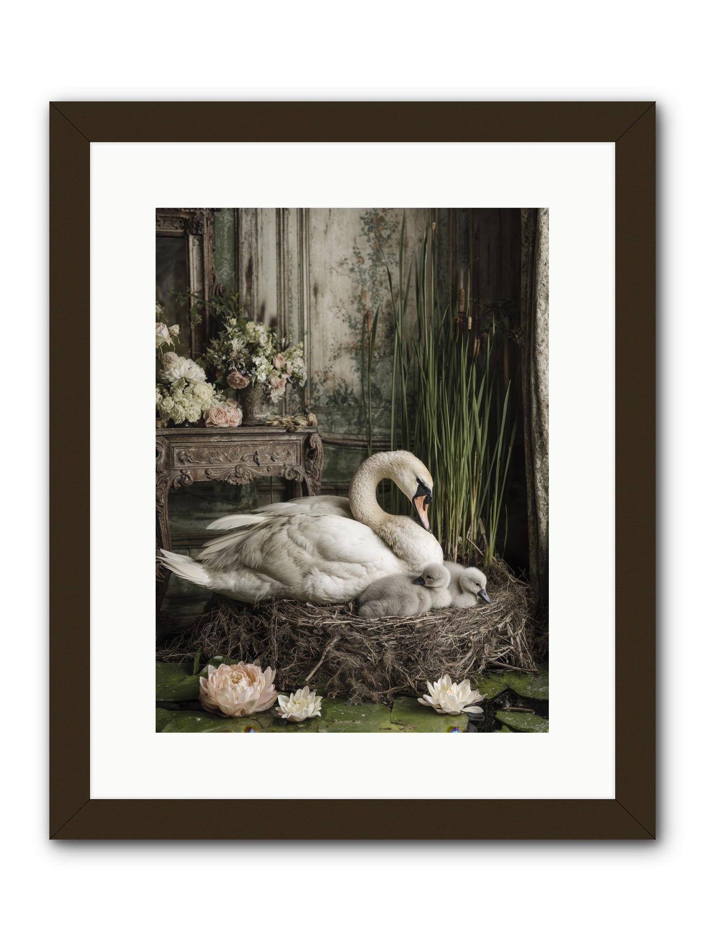 Cloud-Kissed -- Framed Print - Black 12x16