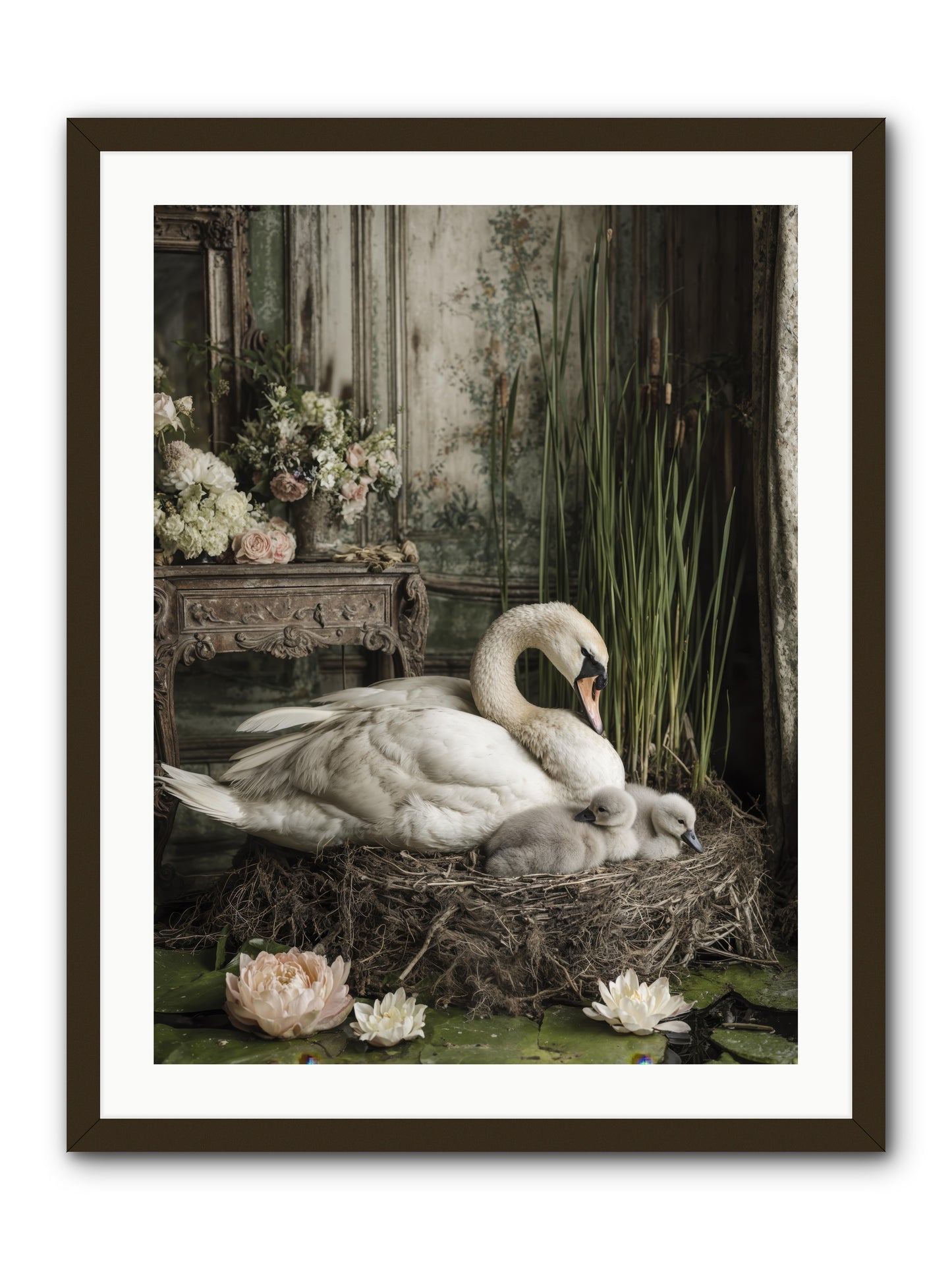 Cloud-Kissed -- Framed Print - Black 24x32