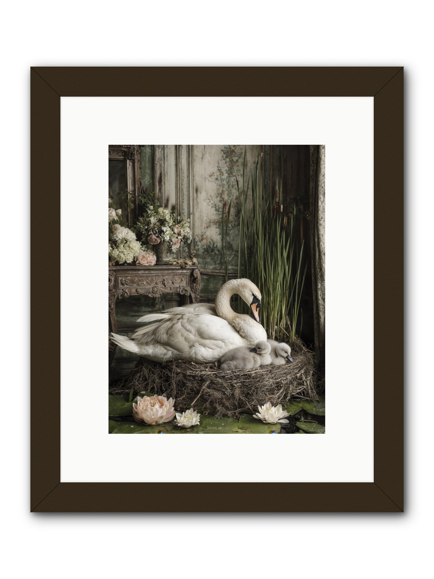 Cloud-Kissed -- Framed Print - Black 9x12