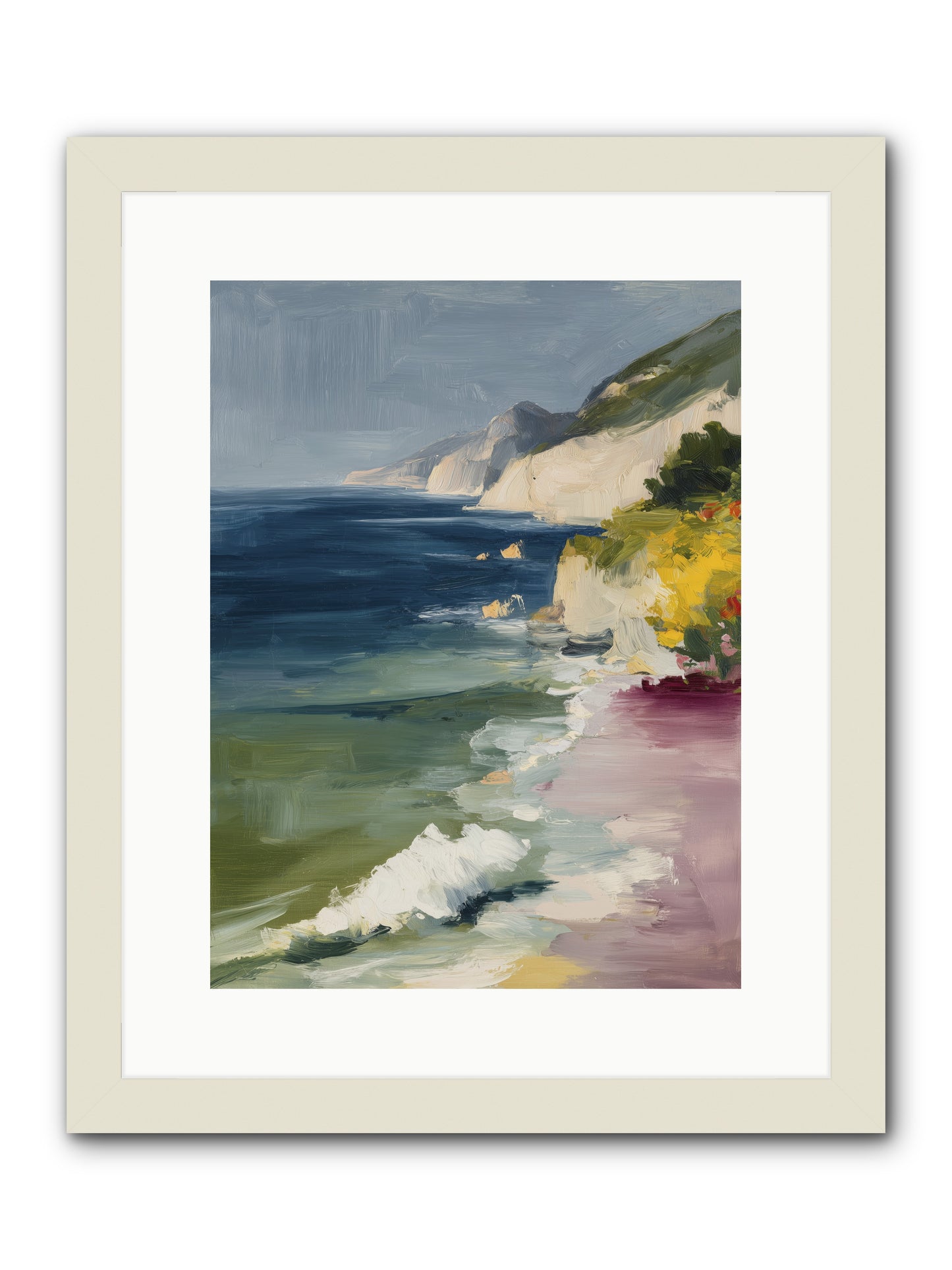 Cloudless Skies -- Framed Print - White 12x16
