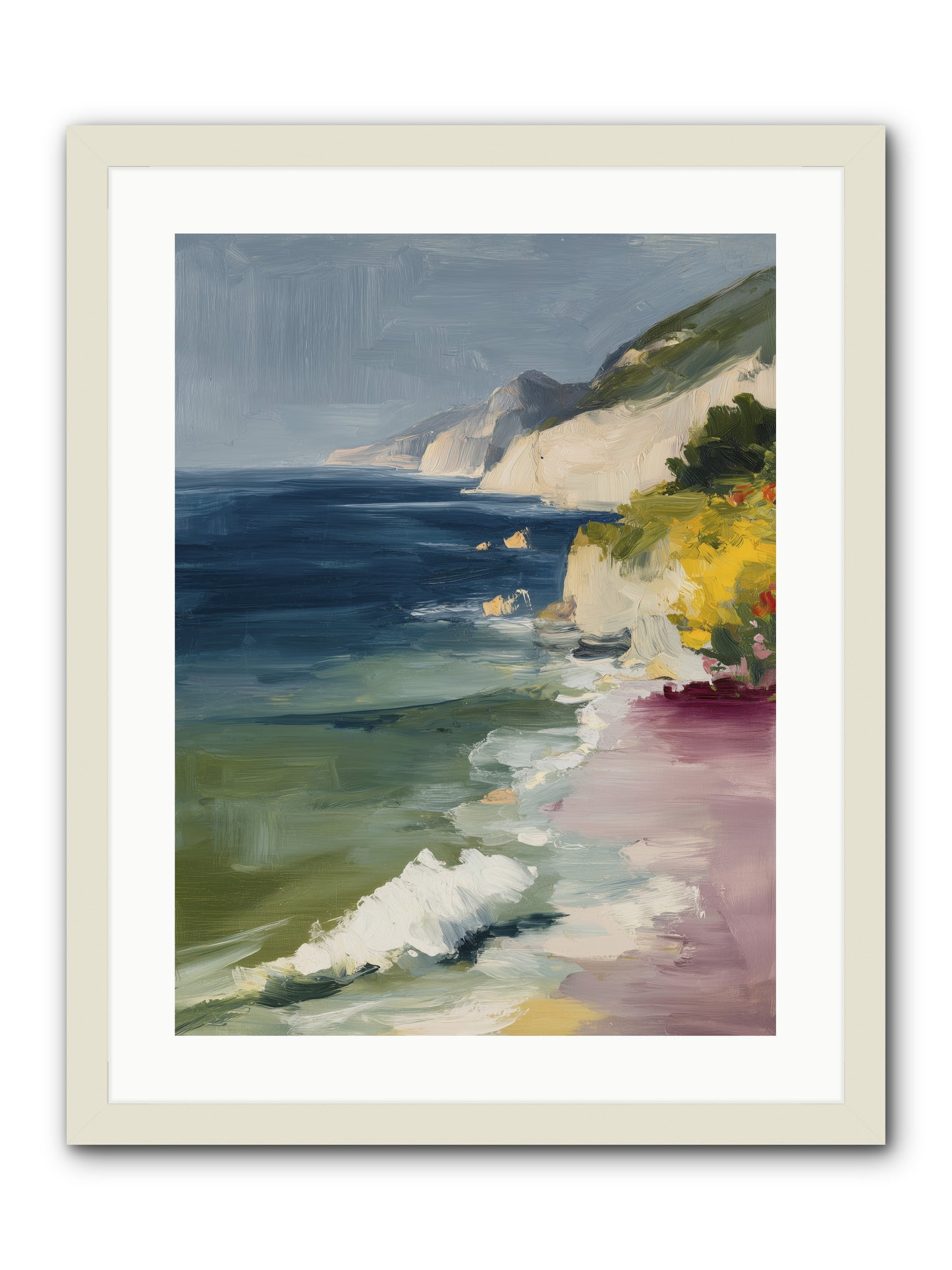 Cloudless Skies -- Framed Print - White 18x24