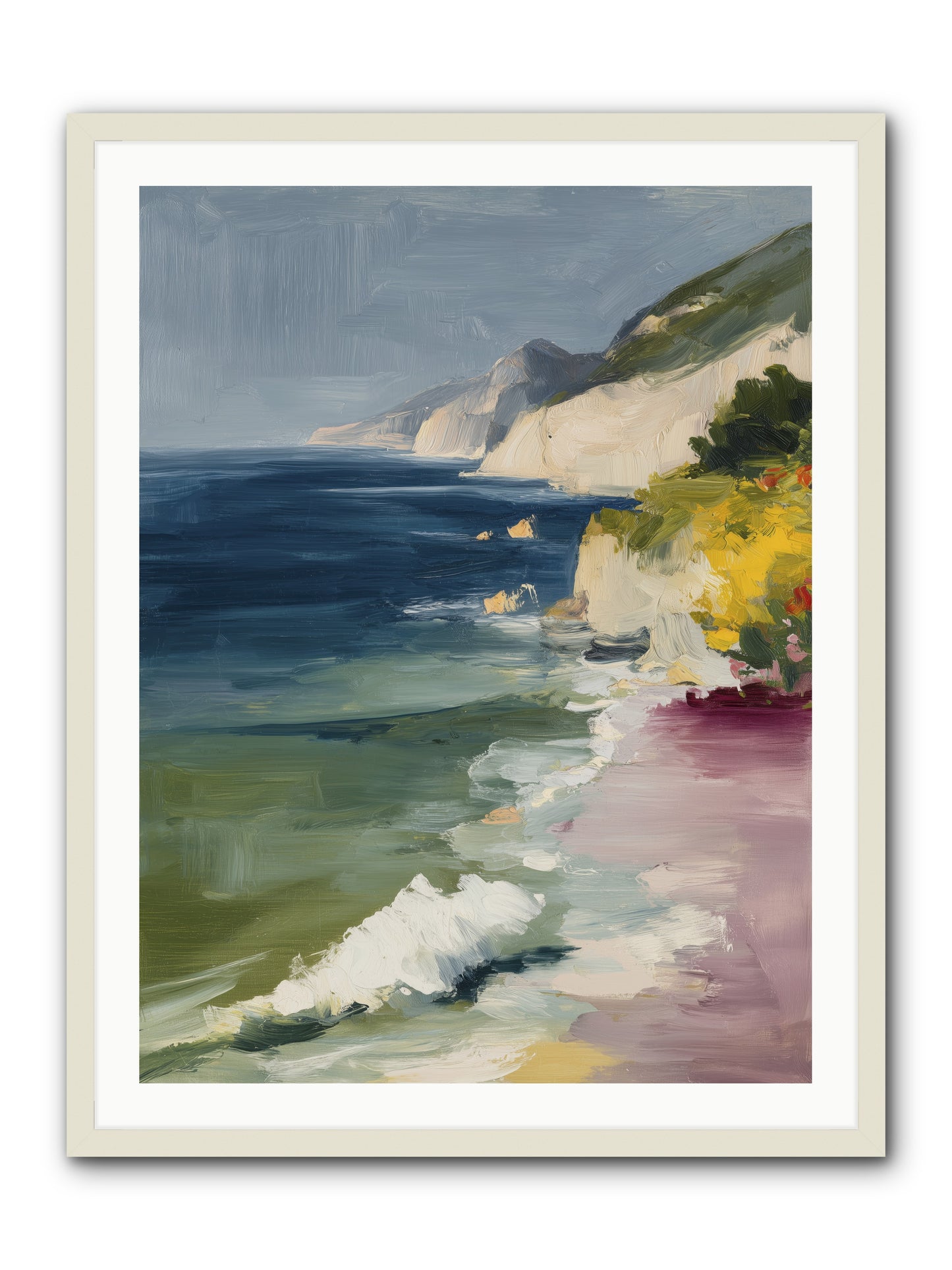 Cloudless Skies -- Framed Print - White 30x40