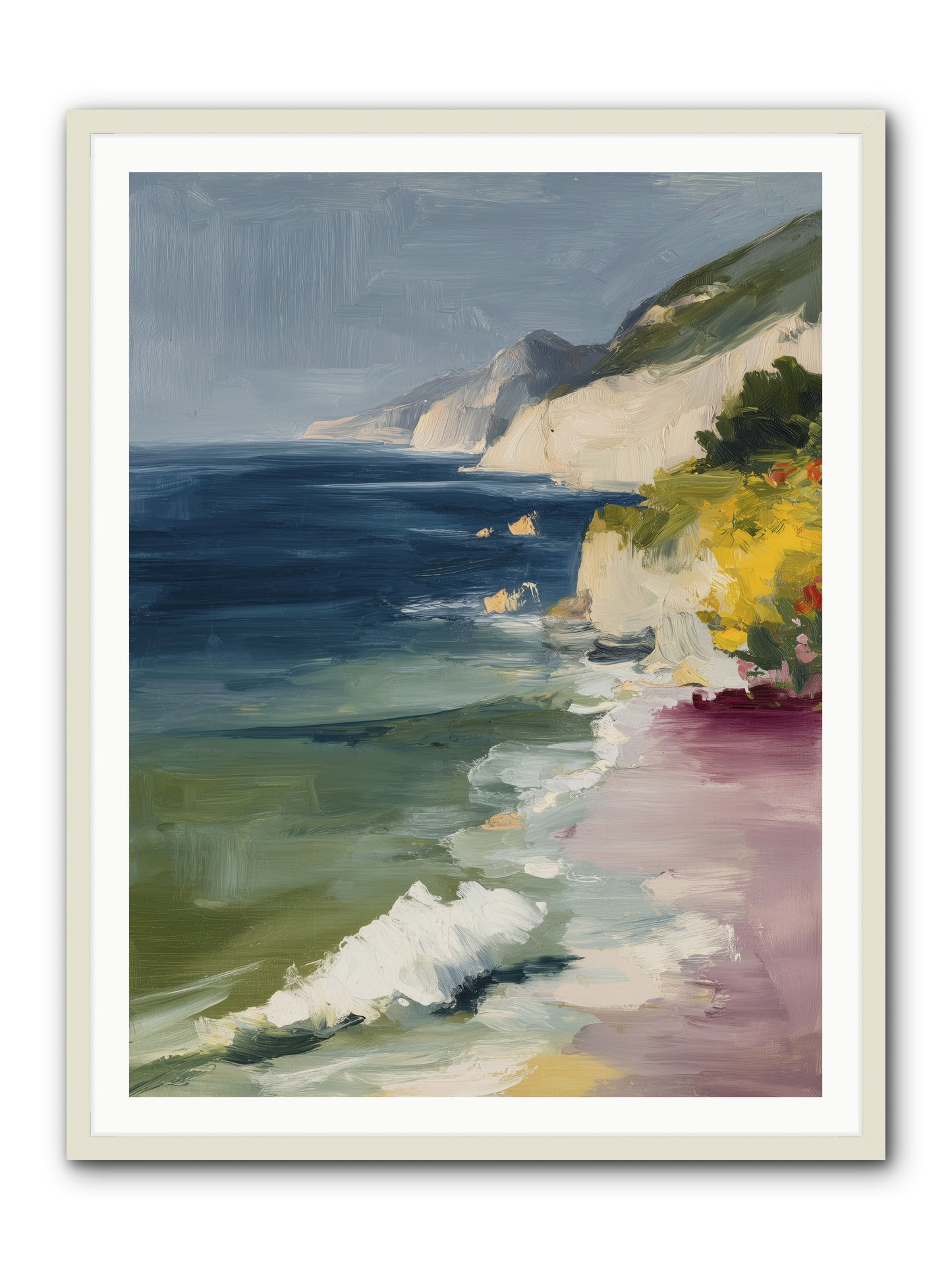 Cloudless Skies -- Framed Print - White 36x48