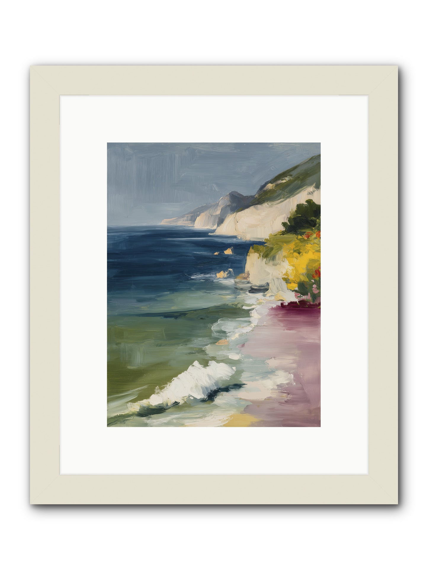 Cloudless Skies -- Framed Print - White 9x12