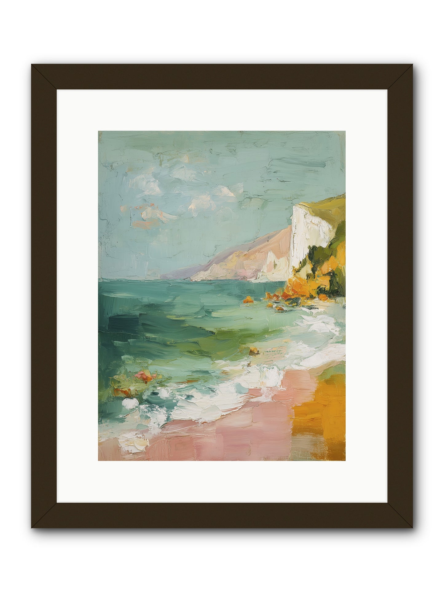 Clouds Across Blue -- Framed Print - Black 12x16