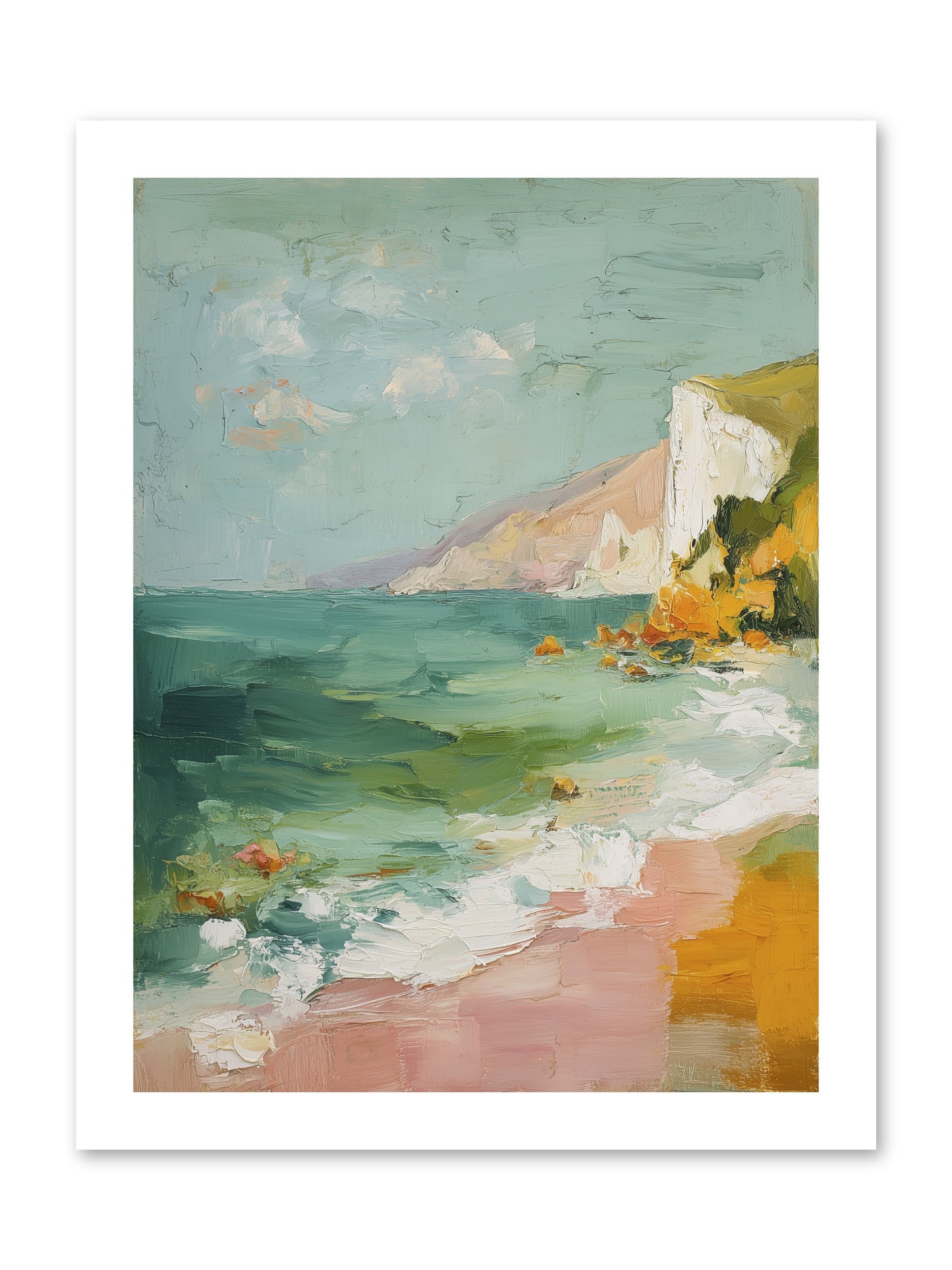 Clouds Across Blue -- Loose Canvas Print 12x16