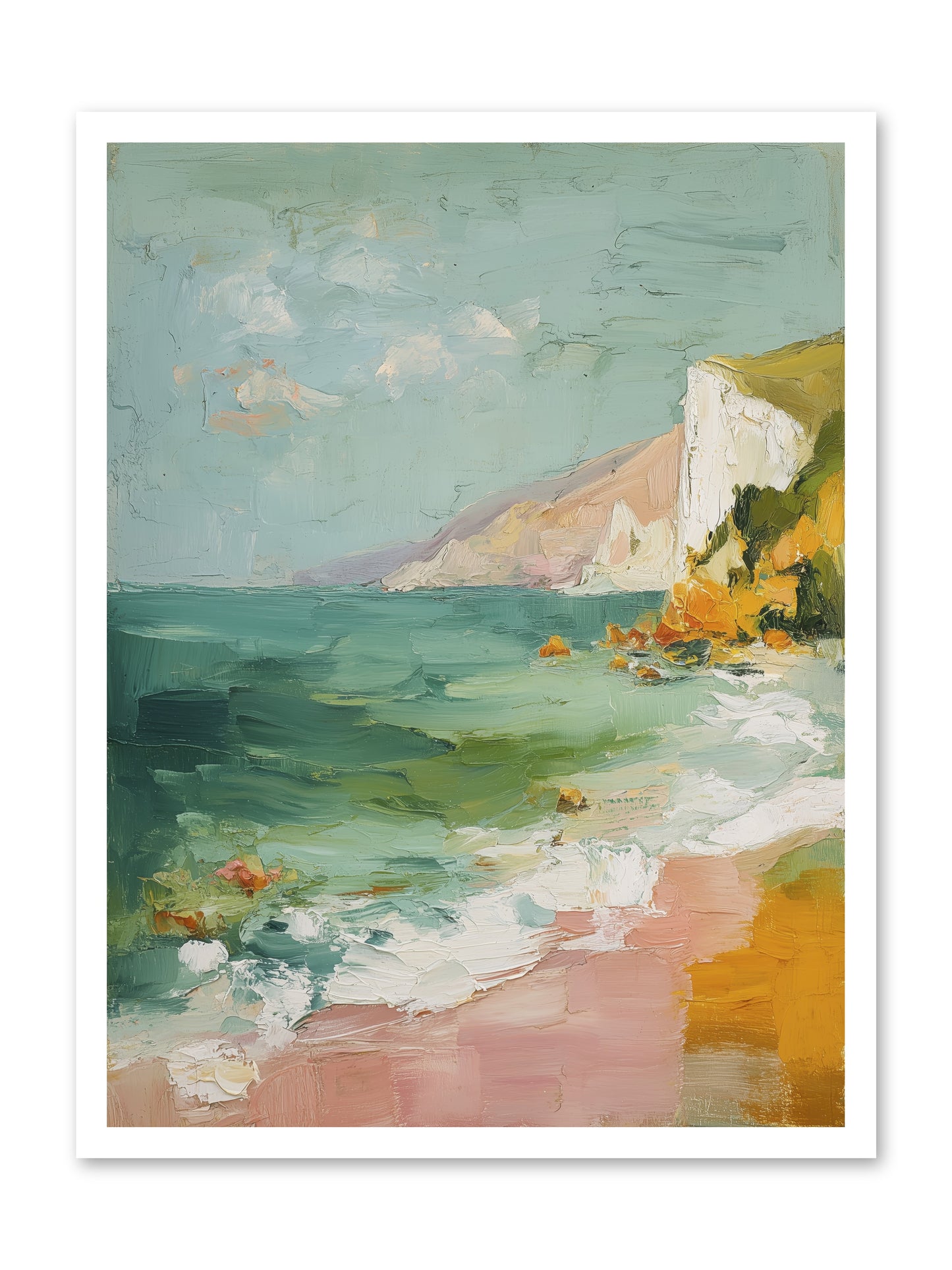 Clouds Across Blue -- Loose Canvas Print 24x32