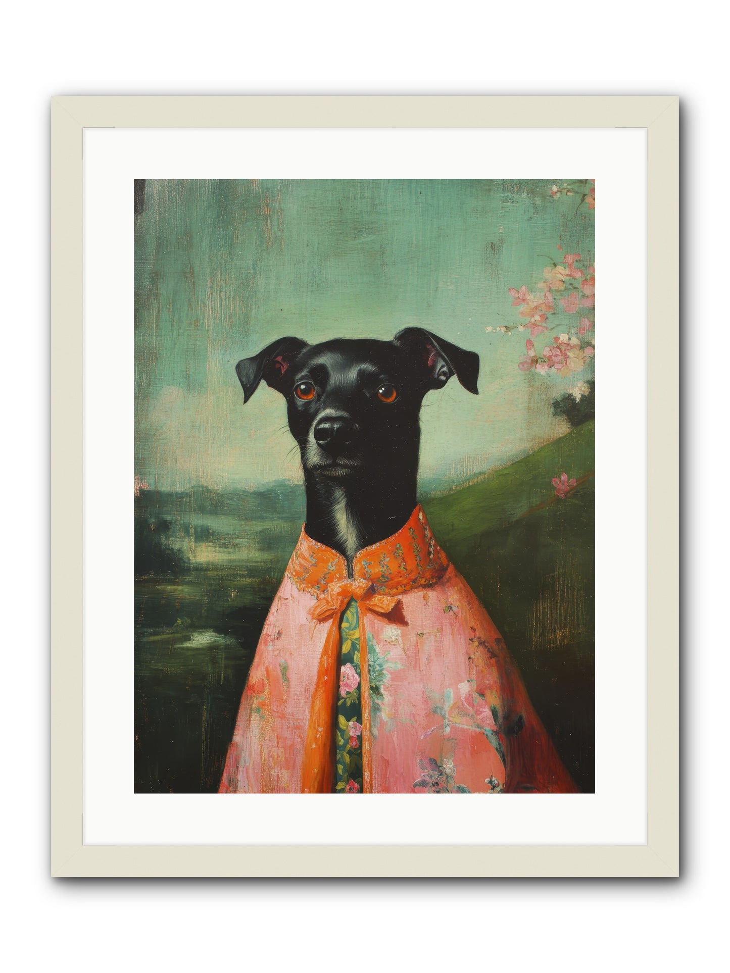 Clover Mae -- Framed Print - White 18x24