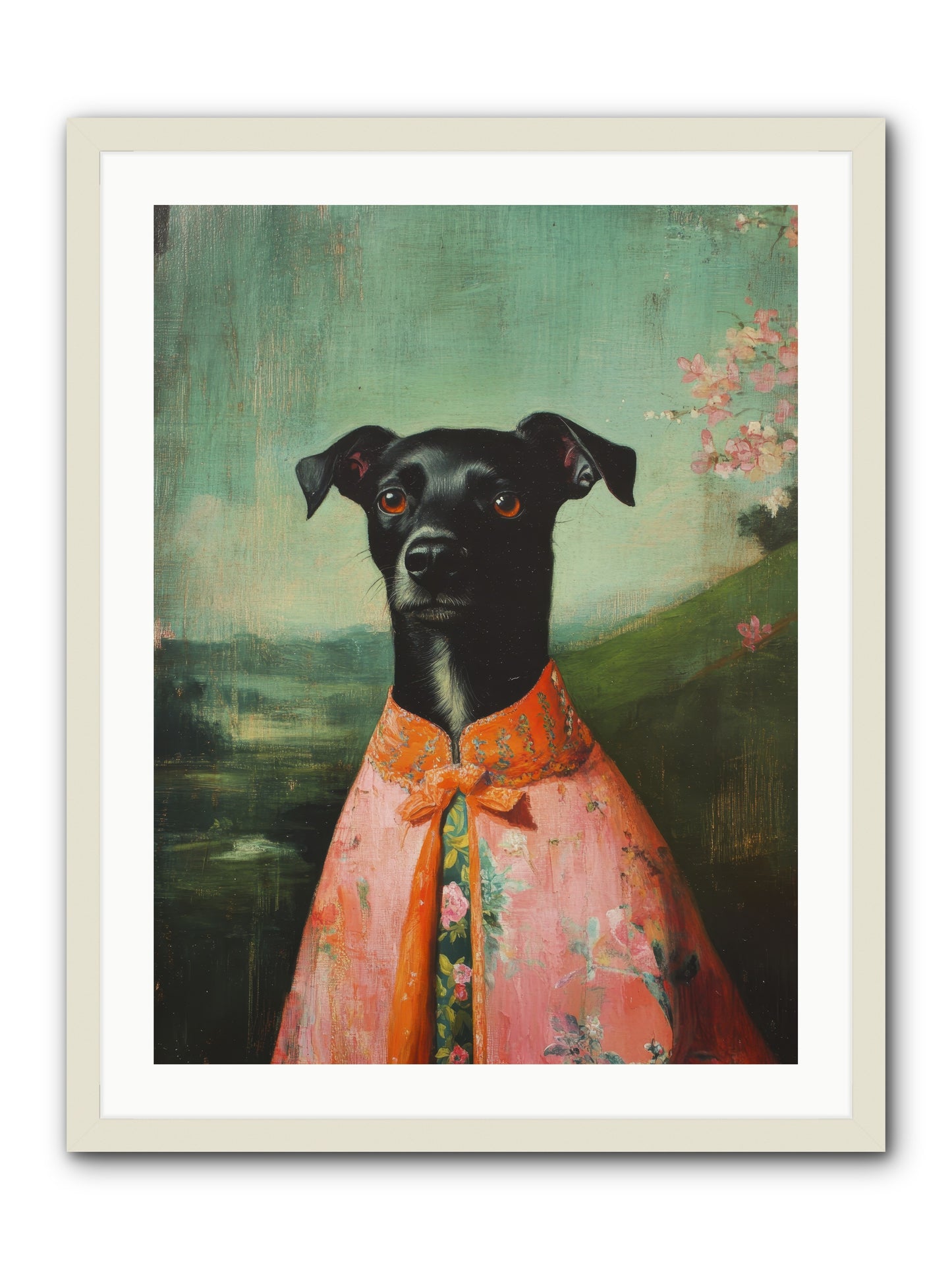 Clover Mae -- Framed Print - White 24x32