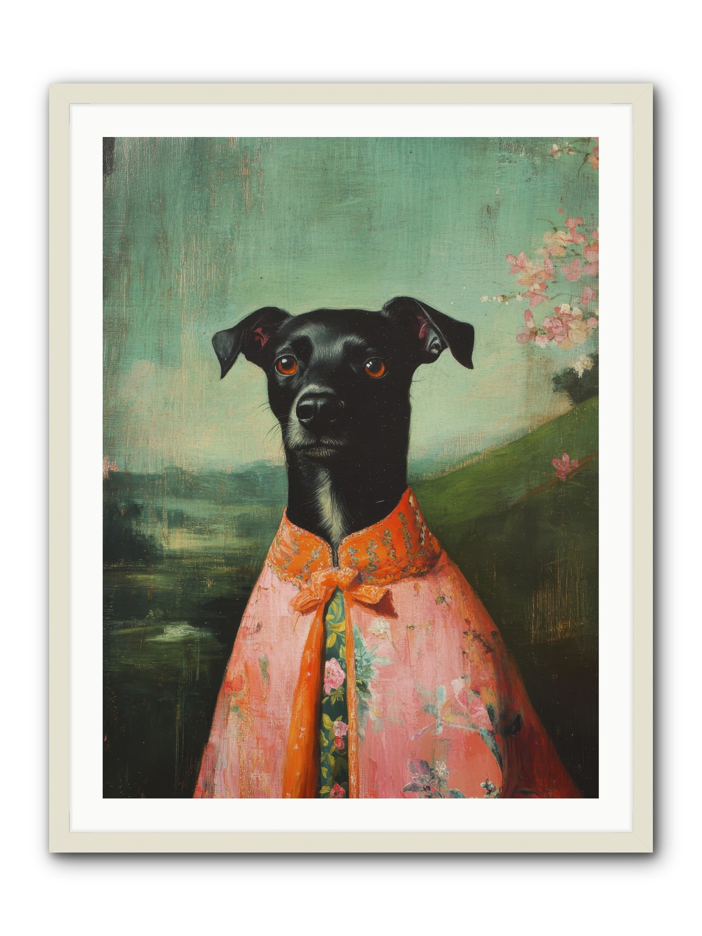 Clover Mae -- Framed Print - White 30x40