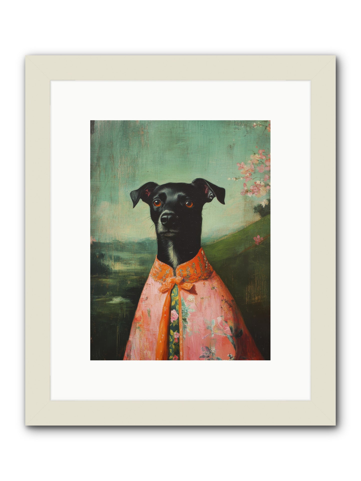 Clover Mae -- Framed Print - White 9x12