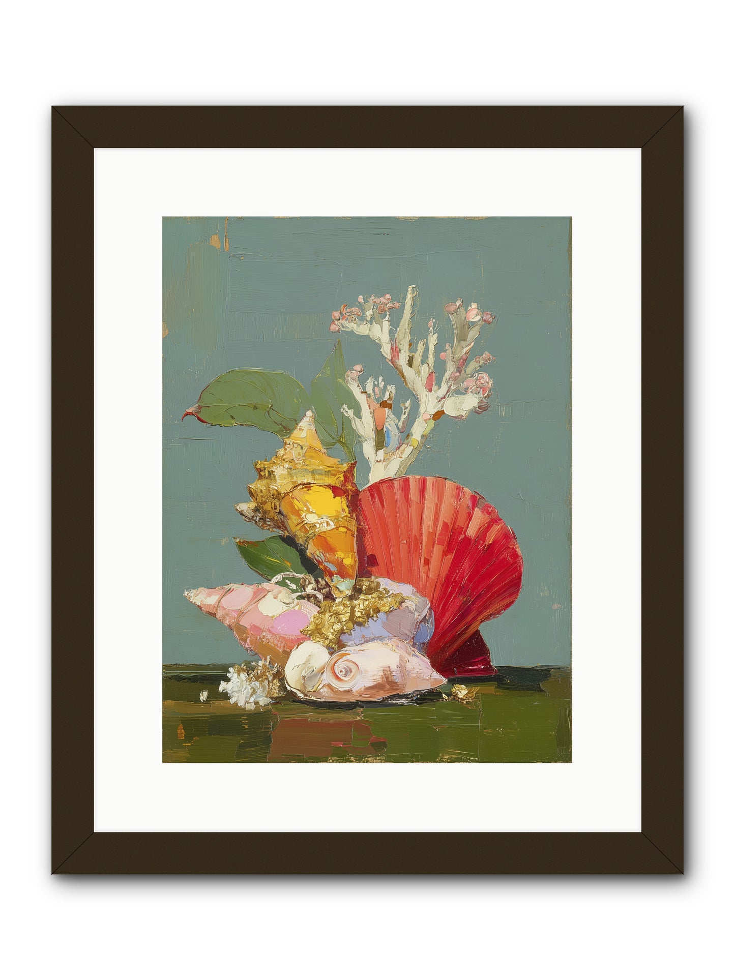 Coastal Archaeology -- Framed Print - Black 12x16