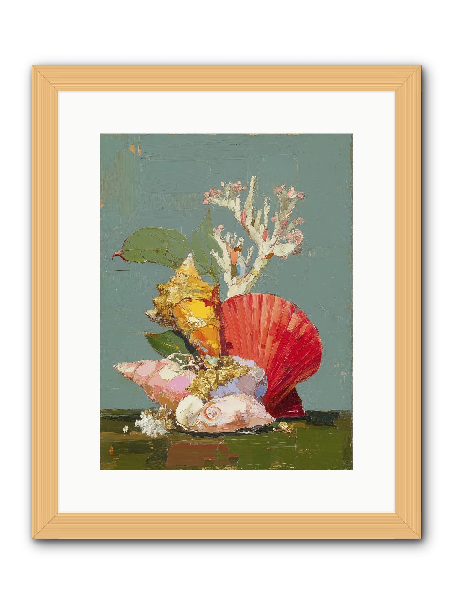 Coastal Archaeology -- Framed Print - Natural 12x16