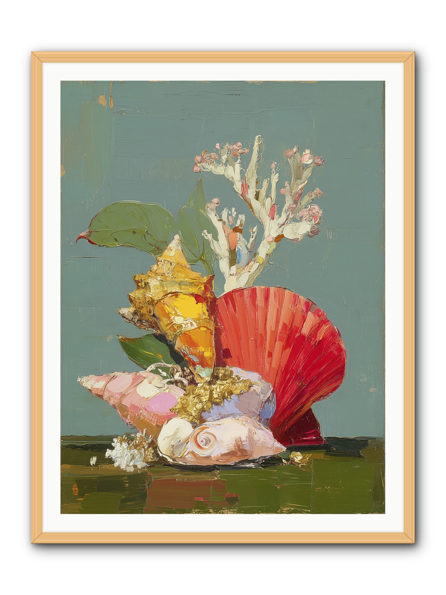 Coastal Archaeology -- Framed Print - Natural 36x48