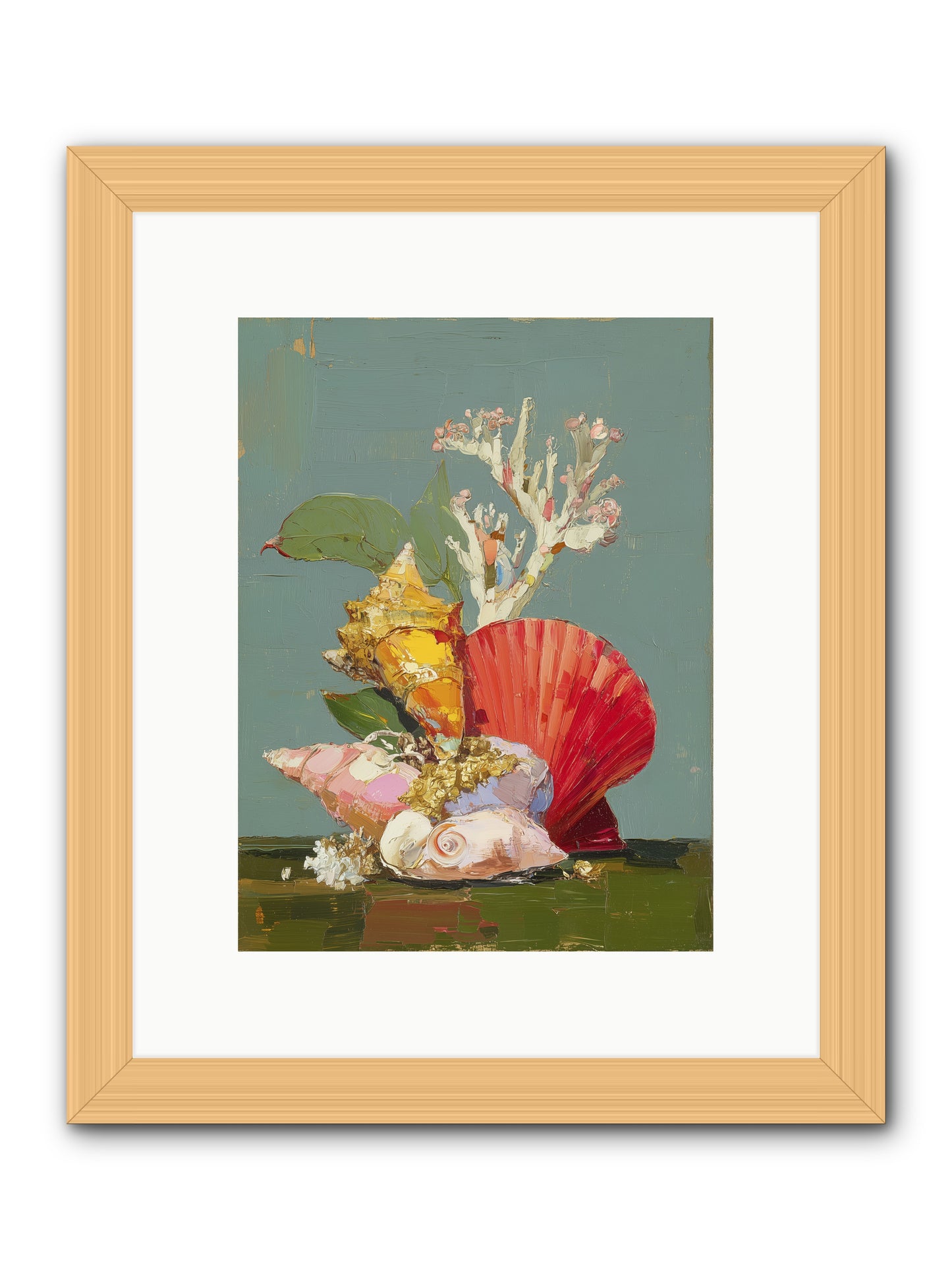 Coastal Archaeology -- Framed Print - Natural 9x12