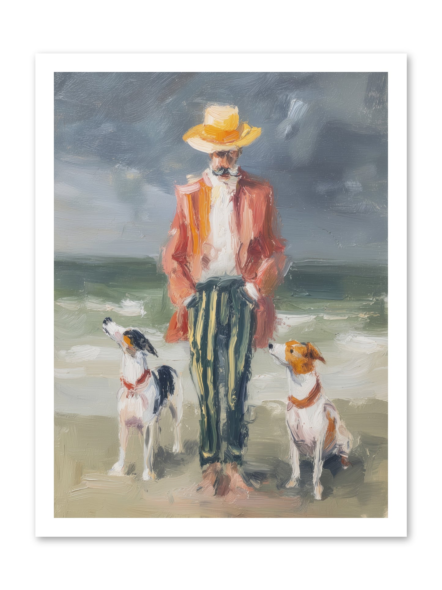 Coastal Canines -- Loose Canvas Print 18x24