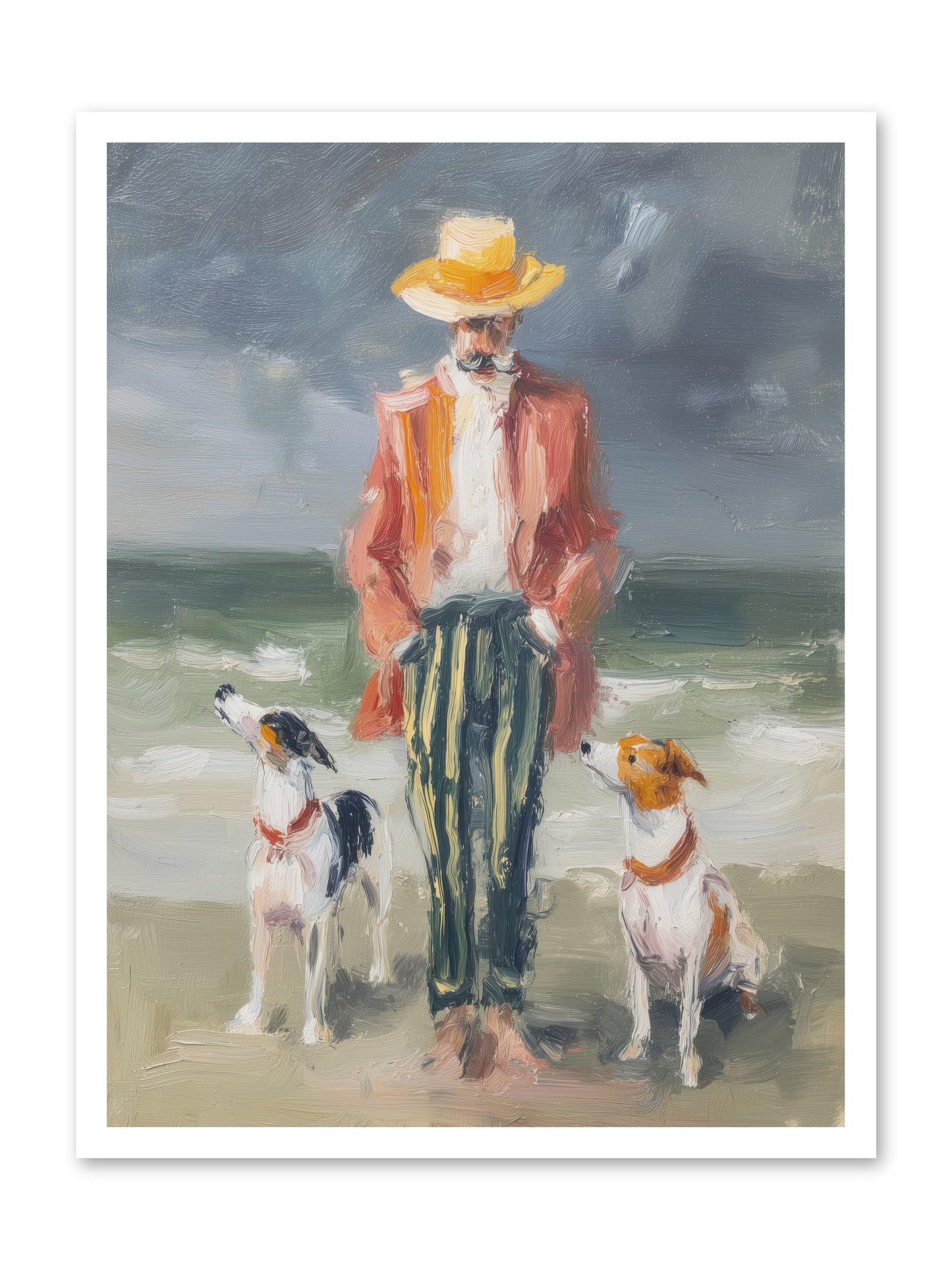 Coastal Canines -- Loose Canvas Print 24x32