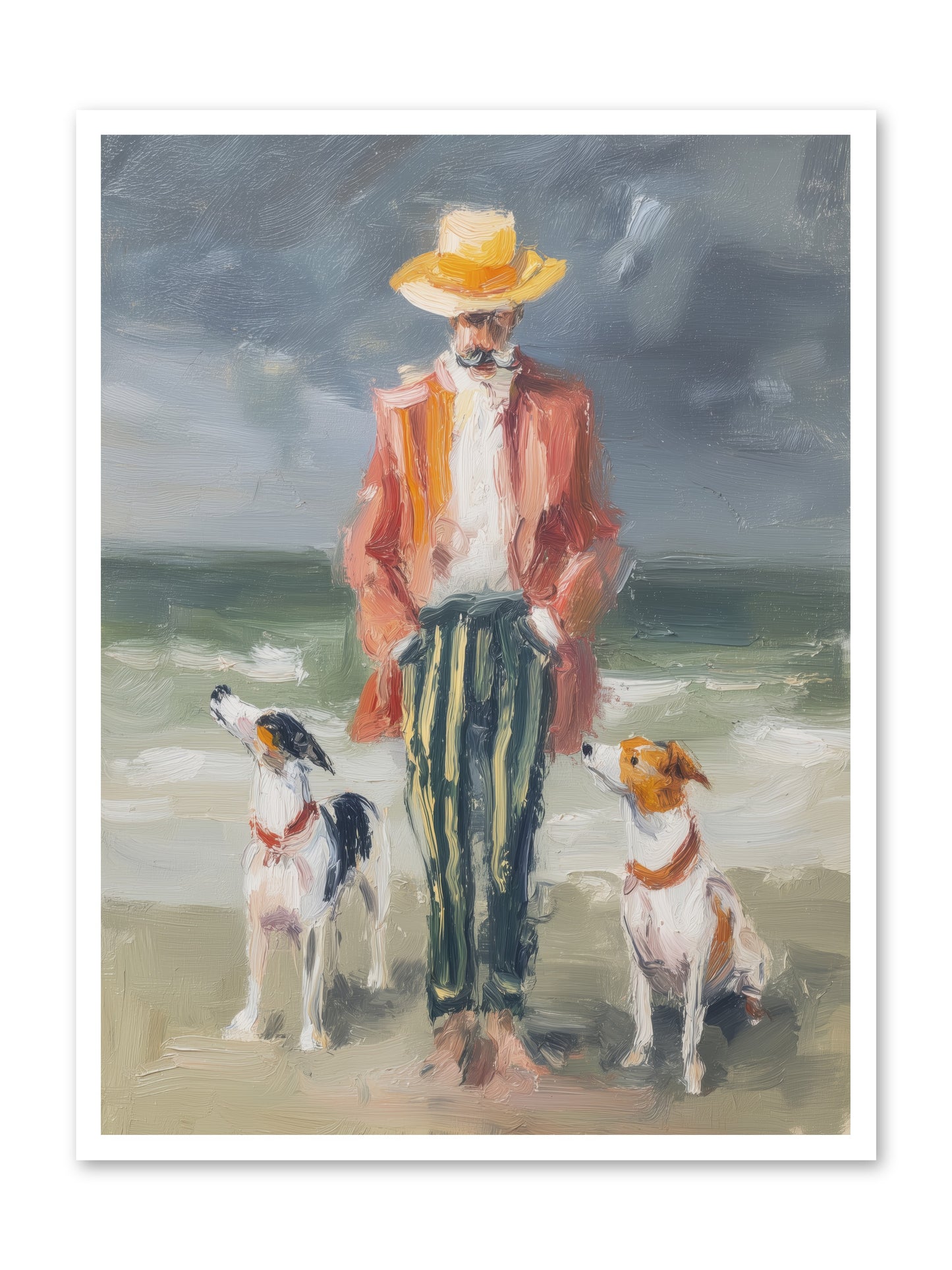 Coastal Canines -- Loose Canvas Print 30x40